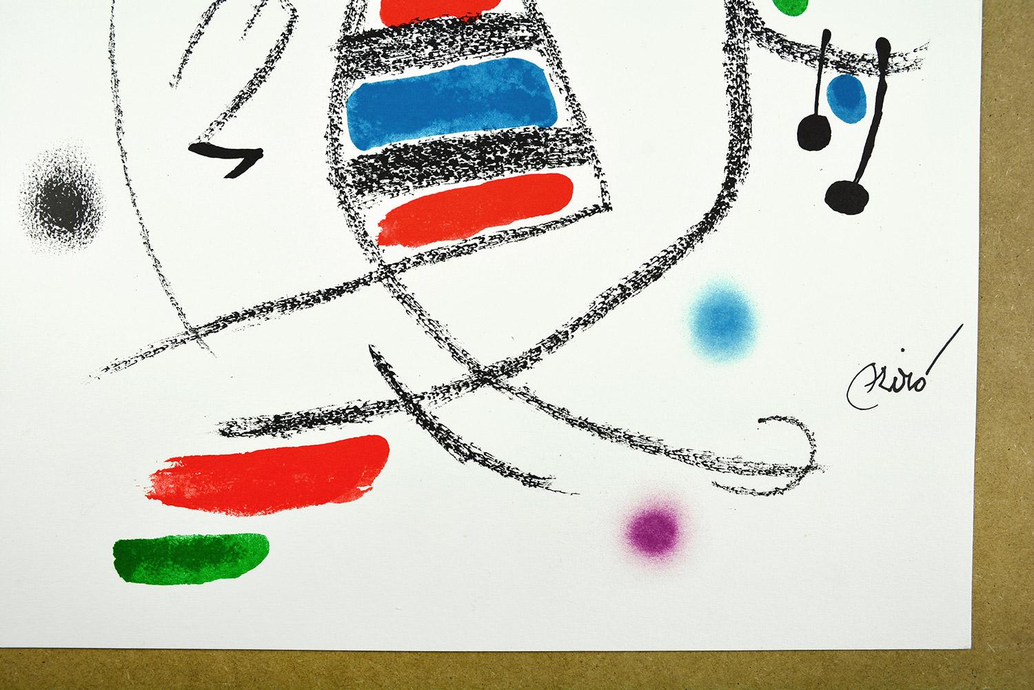 Maravillas con variaciones acrósticas en el jardín de Miró VIII
Date of creation: 1975
Medium: Lithograph
Media: Gvarro paper
Edition: 1500
Size: 49,5 x 35,5 cm
Observations: Lithograph on Gvarro paper plate signed. Edited by Polígrafa, Barcelona,