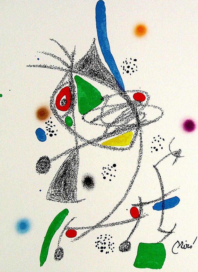 Joan Miró Abstract Print – JOAN MIRÓ Maravillas con variaciones... Lithograph Contemporary art, Abstraction