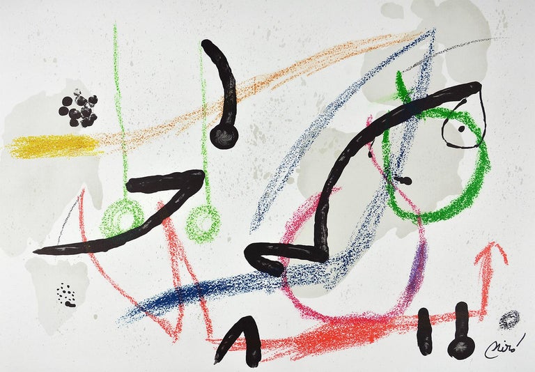 Joan Miró Abstract Print - MARAVILLAS CON VARIACIONES... Lithograph Contemporary Art Abstract Black Green