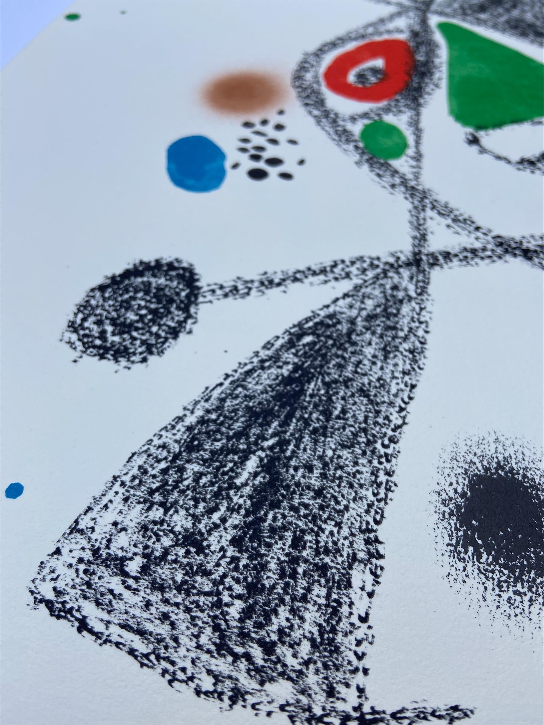 Joan Miró - Maravillas con variaciones n-4
Lithography 
35,7x49,6cm
Signed in the plate 
1975
Edition of 1500 copies on Guarro paper
Publisher : Poligrafa Barcelona 
890€