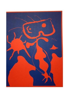 Joan Miro - Mars - Original Linolschnitt auf Velin