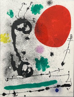 Joan Miro Migratory Bird Printed by Mourlot, Maeght 652 Hand Signed & Numbered