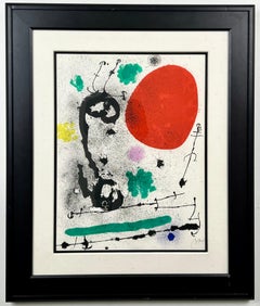 Joan Miro Migratory Bird Printed by Mourlot, Maeght 652 Hand Signed & Numbered