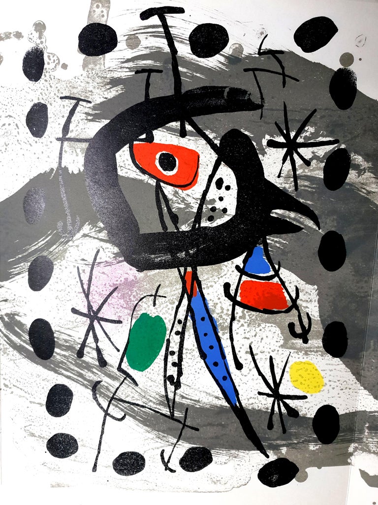 Joan Miro - Moon Bird, Sun Bird - Original Lithograph For Sale 1