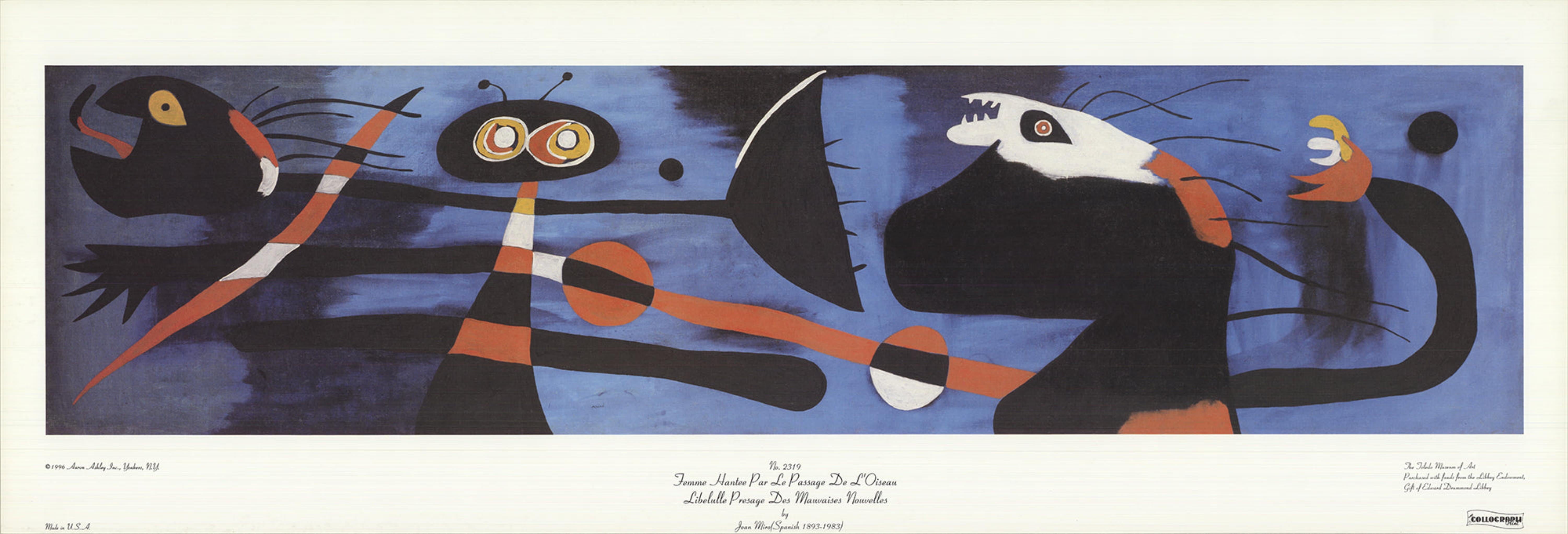 Joan Miro 'Mural I' 1996- Offset Lithograph