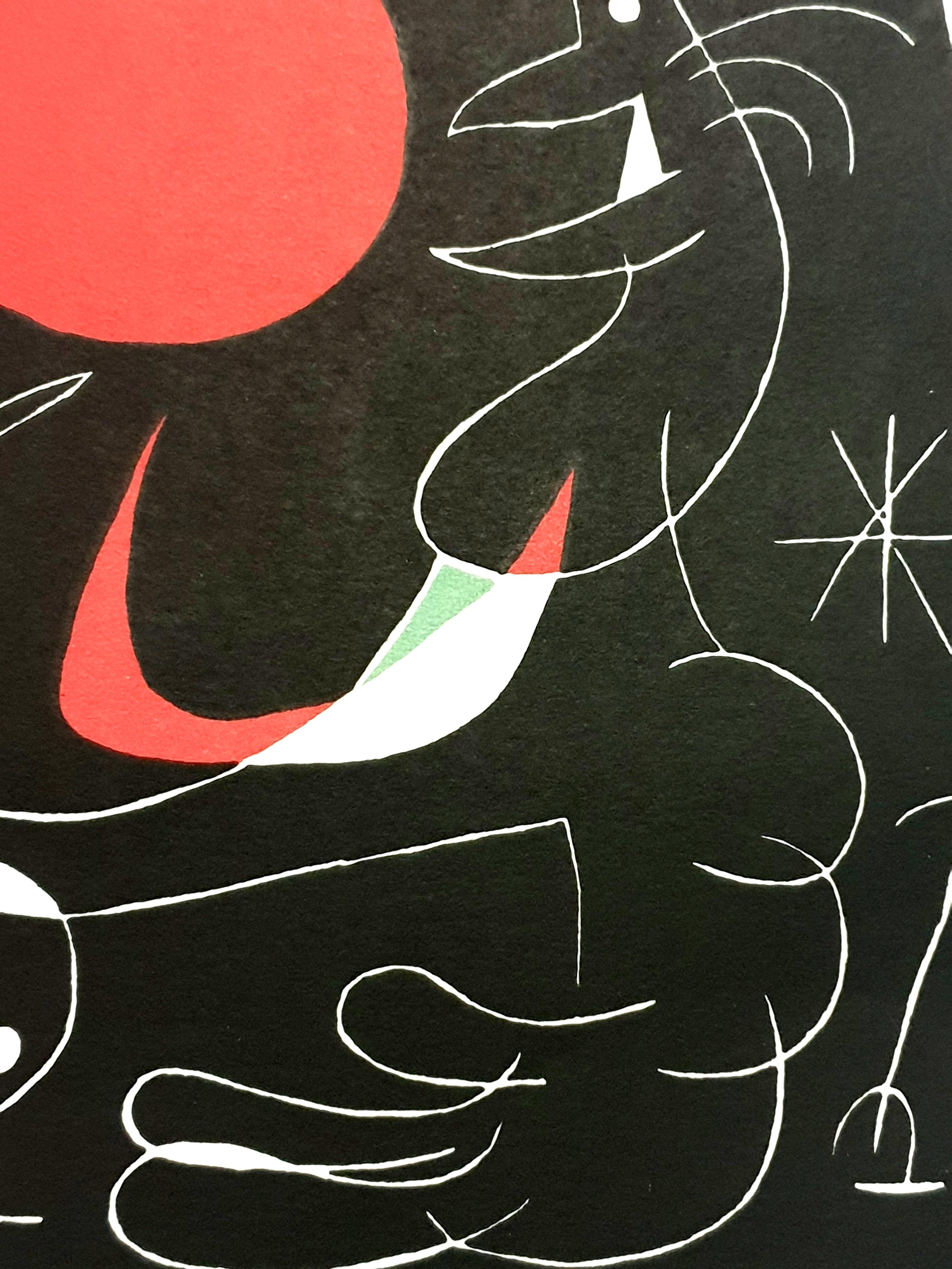 Joan Miro - Le ciel de la nuit - Lithographie originale - Print de Joan Miró