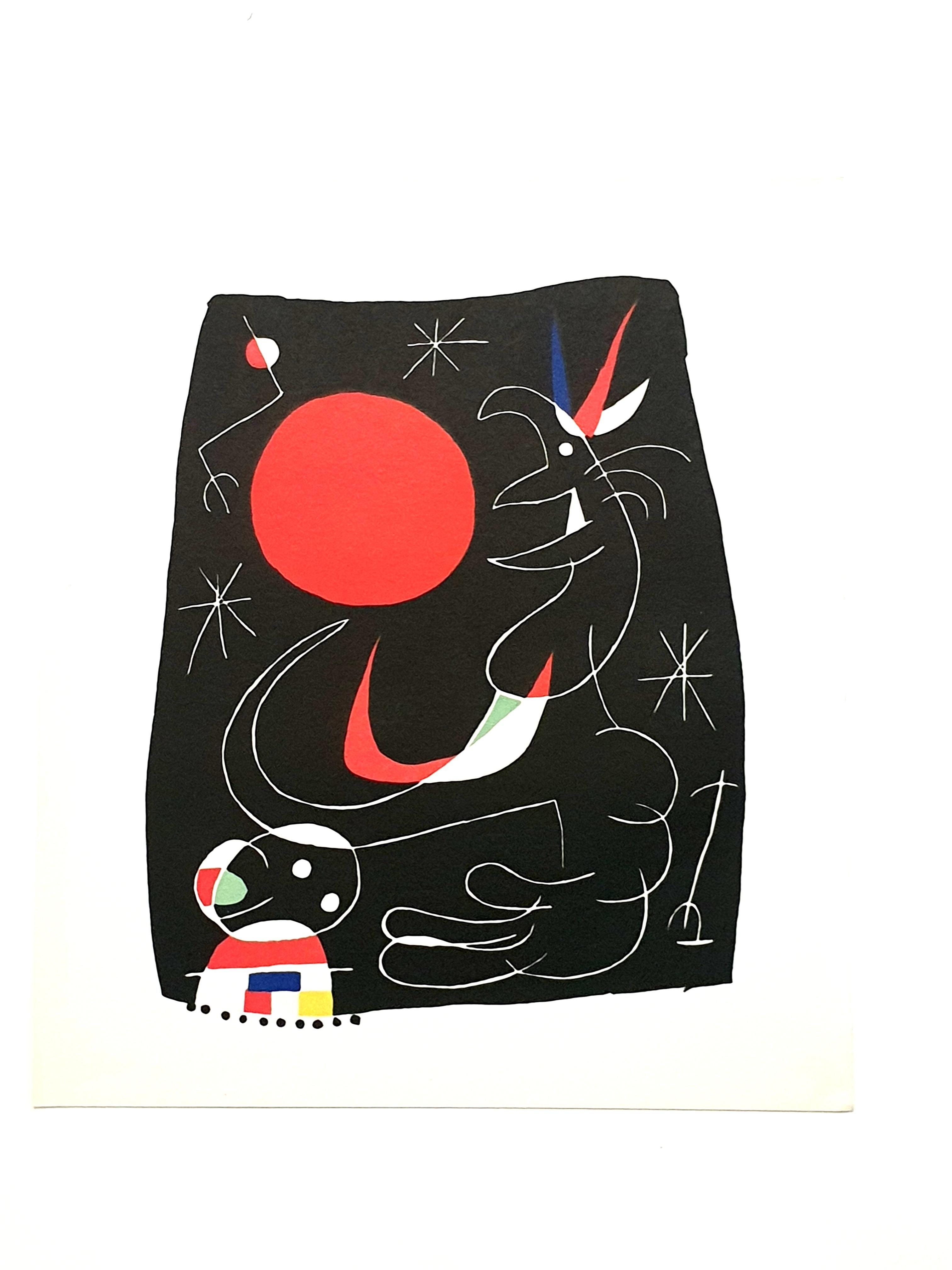 Joan Miro - Le ciel de la nuit - Lithographie originale en vente 1