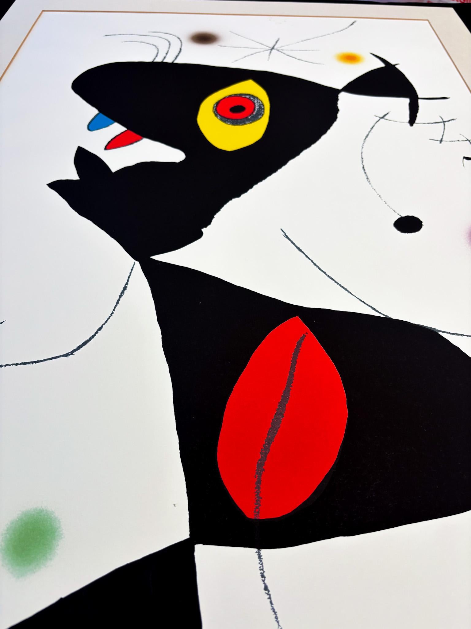 Joan Miró - Oda à Joan Miró - color lithograph on Guarro paper - 1973 For Sale 9