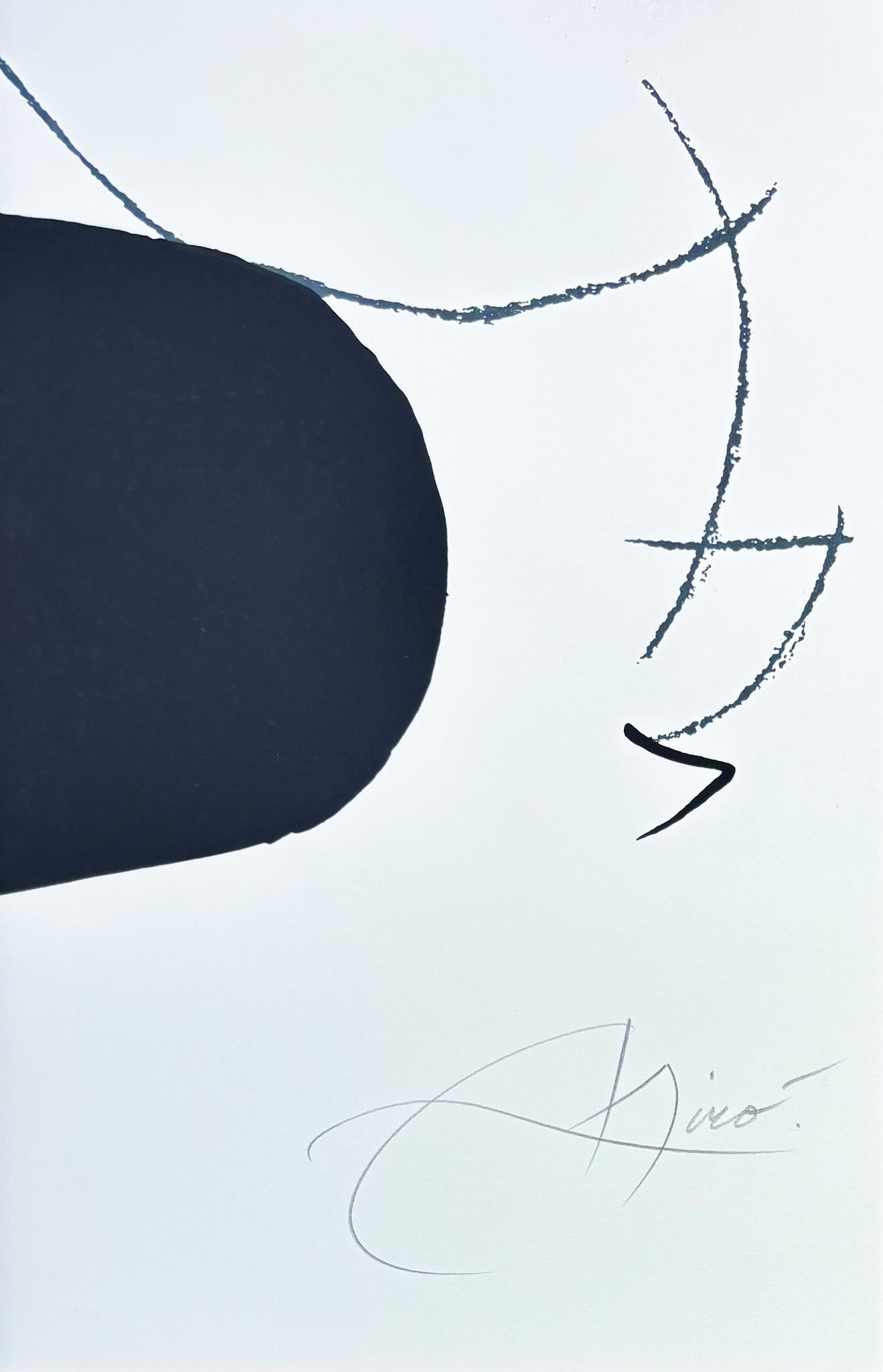 Joan Miró - Oda à Joan Miró - color lithograph on Guarro paper - 1973 For Sale 5