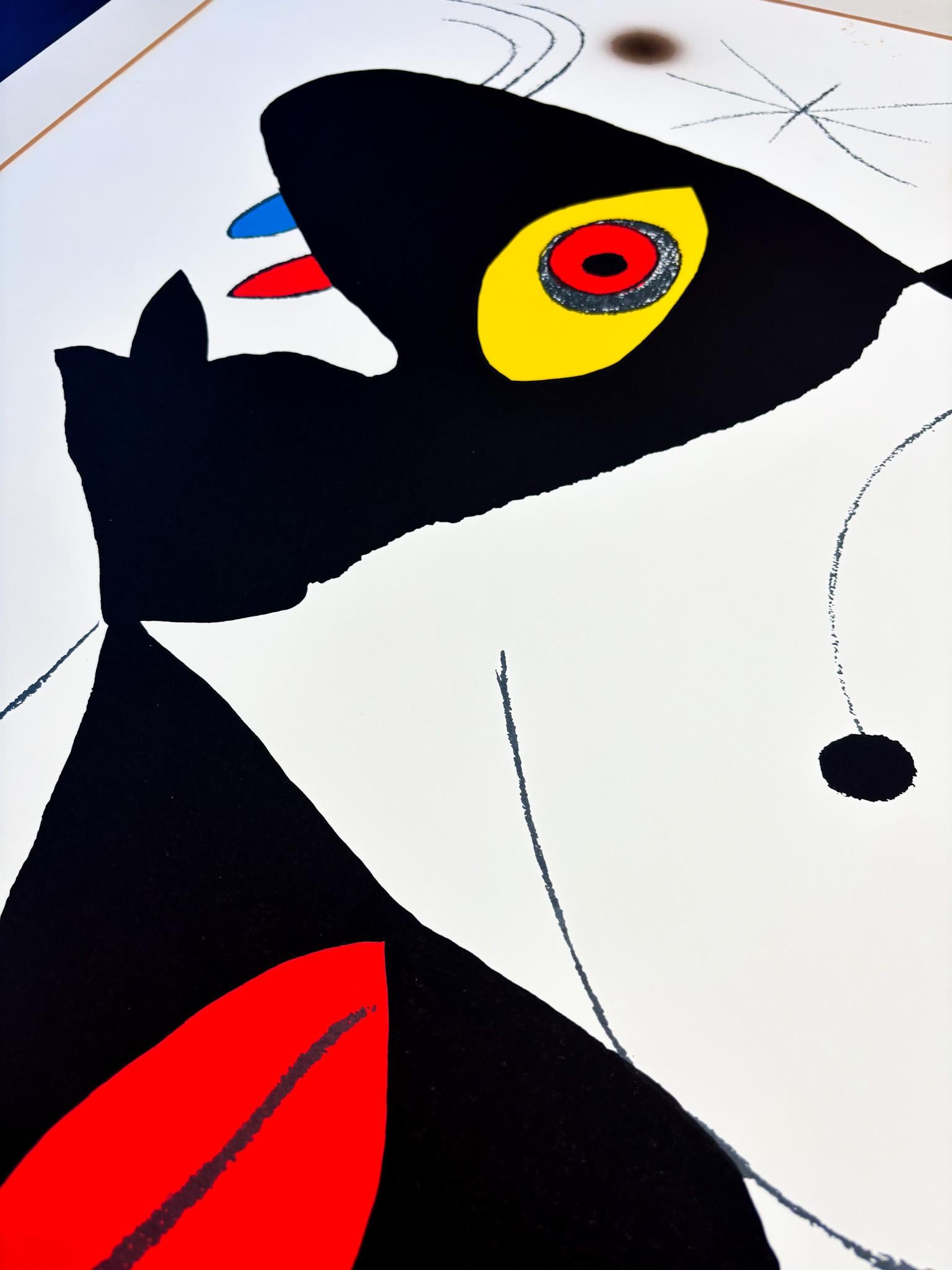 Joan Miró - Oda à Joan Miró - color lithograph on Guarro paper - 1973 For Sale 7