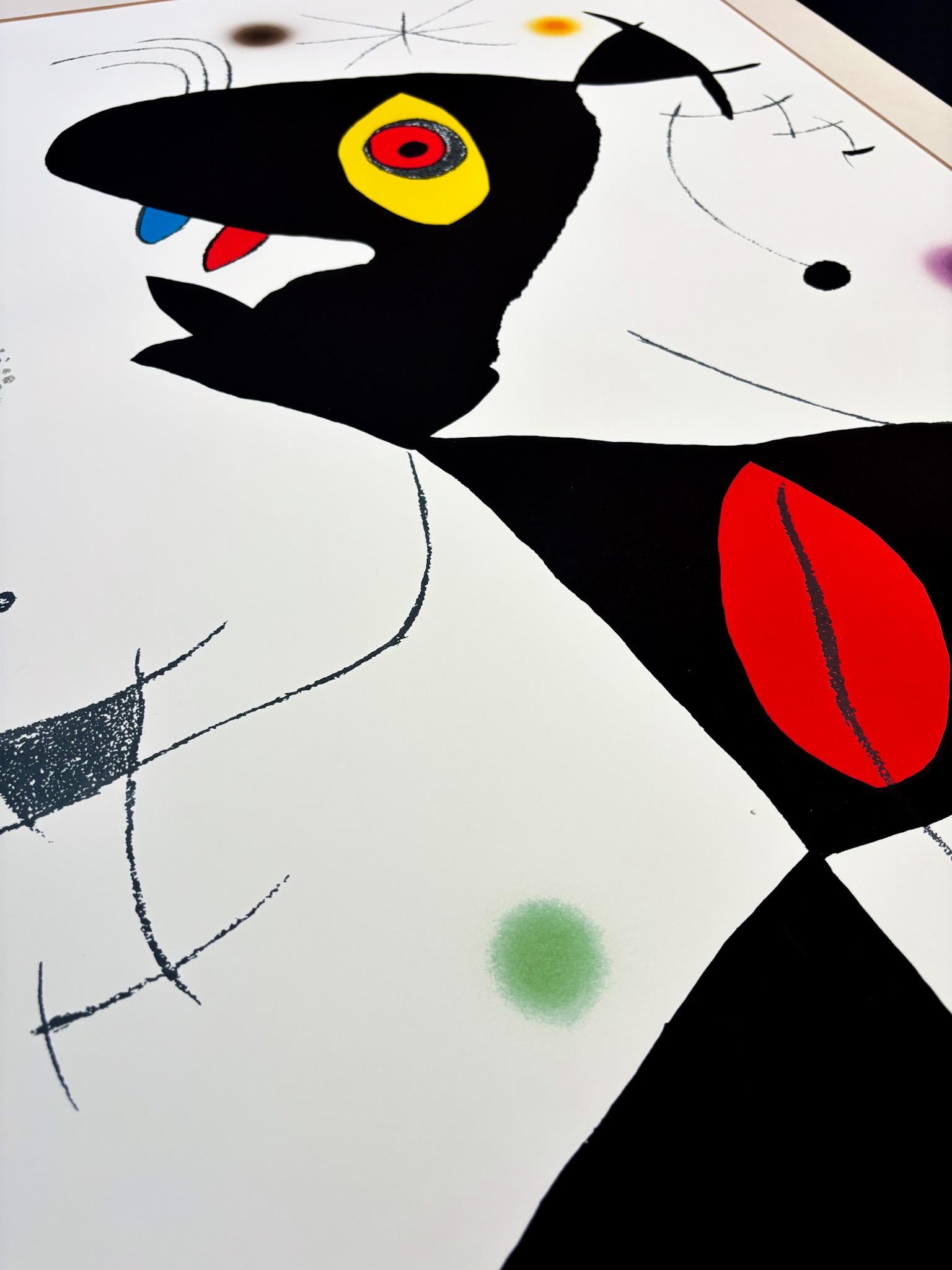 Joan Miró - Oda à Joan Miró - color lithograph on Guarro paper - 1973 For Sale 8