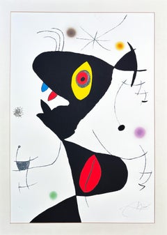 Vintage Joan Miró - Oda à Joan Miró - color lithograph on Guarro paper - 1973