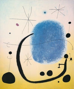 Joan Miro 'Or De L'Azur' 1990 Offset Print Exhibition Poster, Unframed