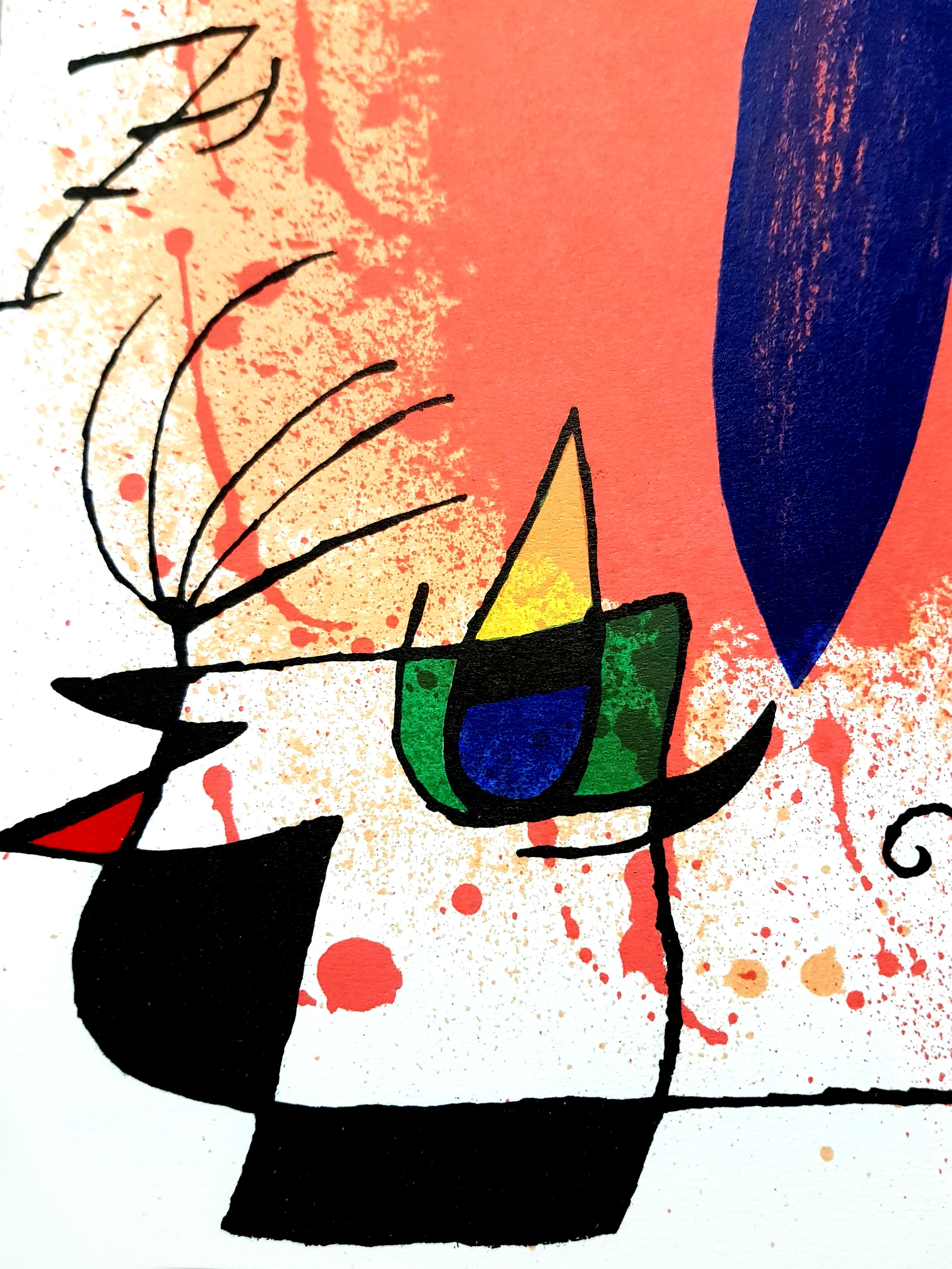 Joan Miro - Lithographie abstraite originale - Print de Joan Miró
