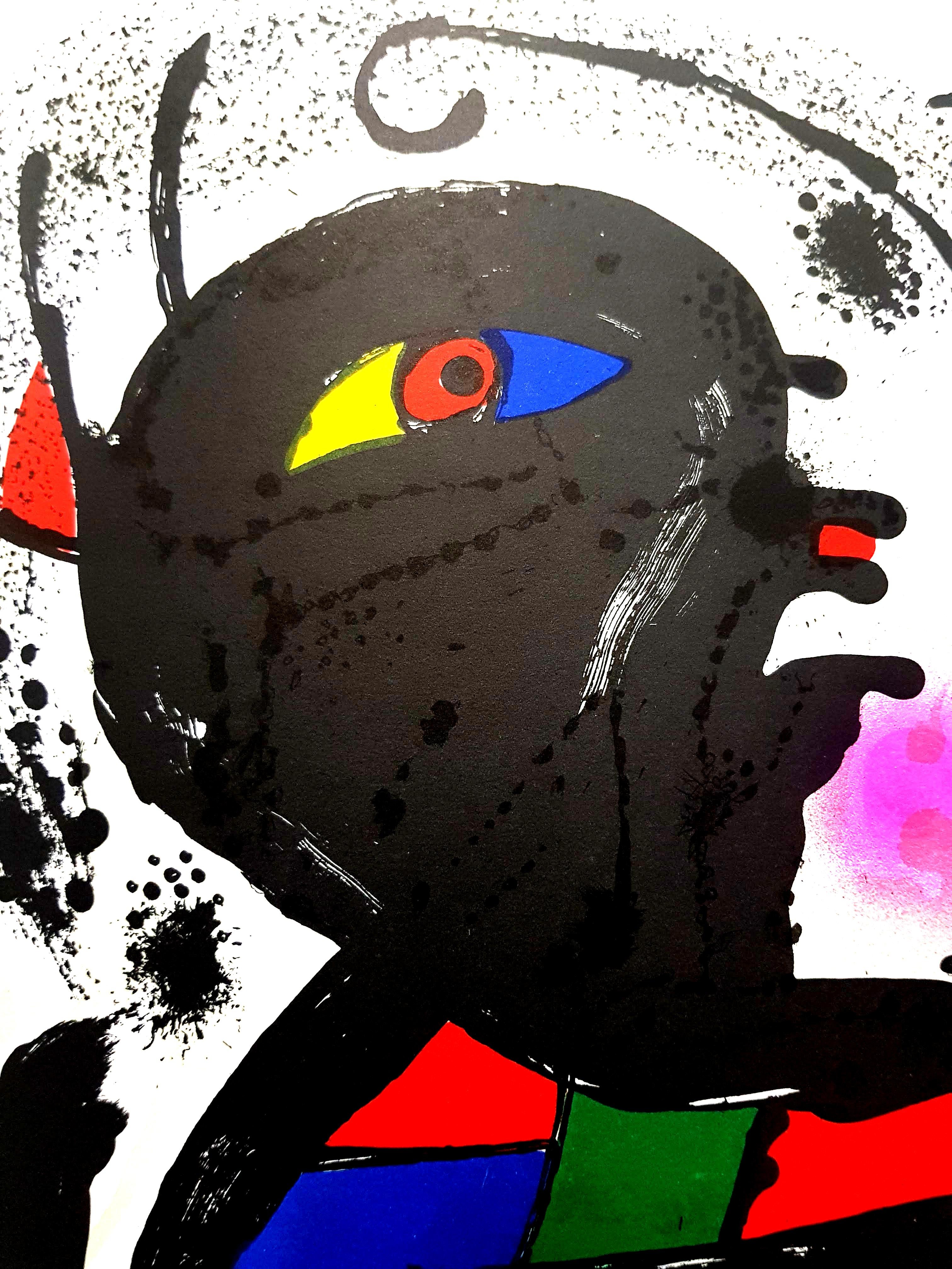 Joan Miro – Original abstrakte Lithographie – Print von Joan Miró