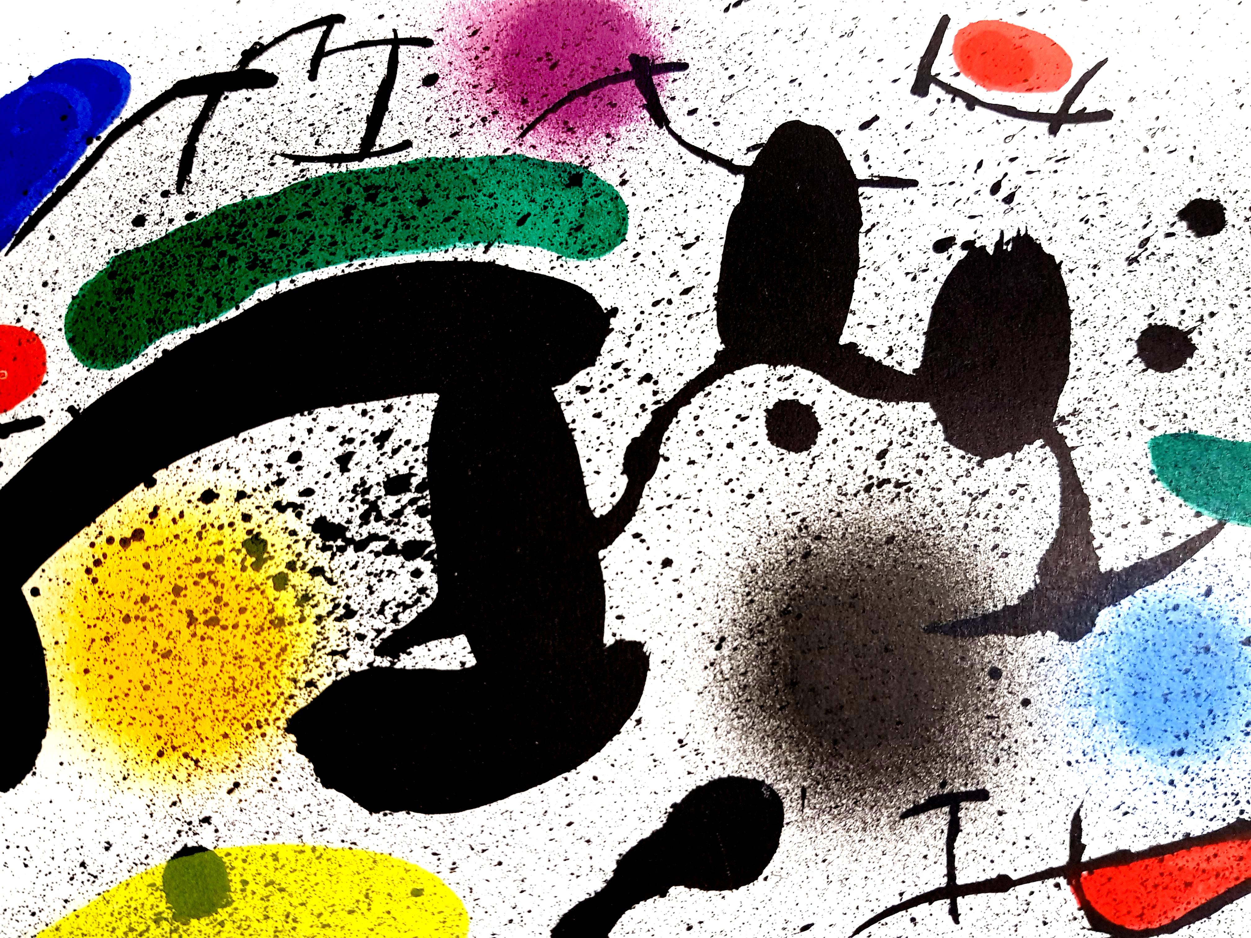 Joan Miro – Original abstrakte Lithographie – Print von Joan Miró