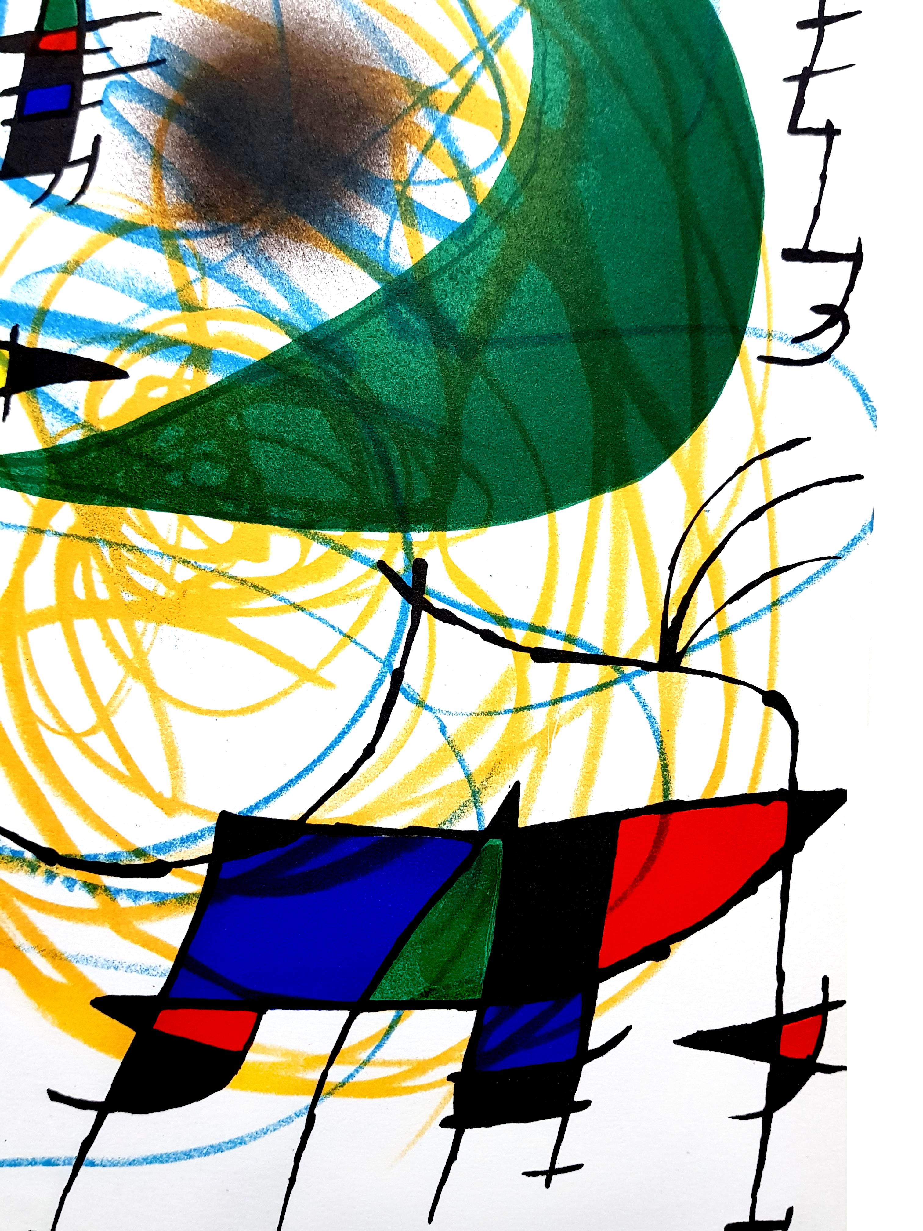 Joan Miro - Lithographie abstraite originale - Print de Joan Miró