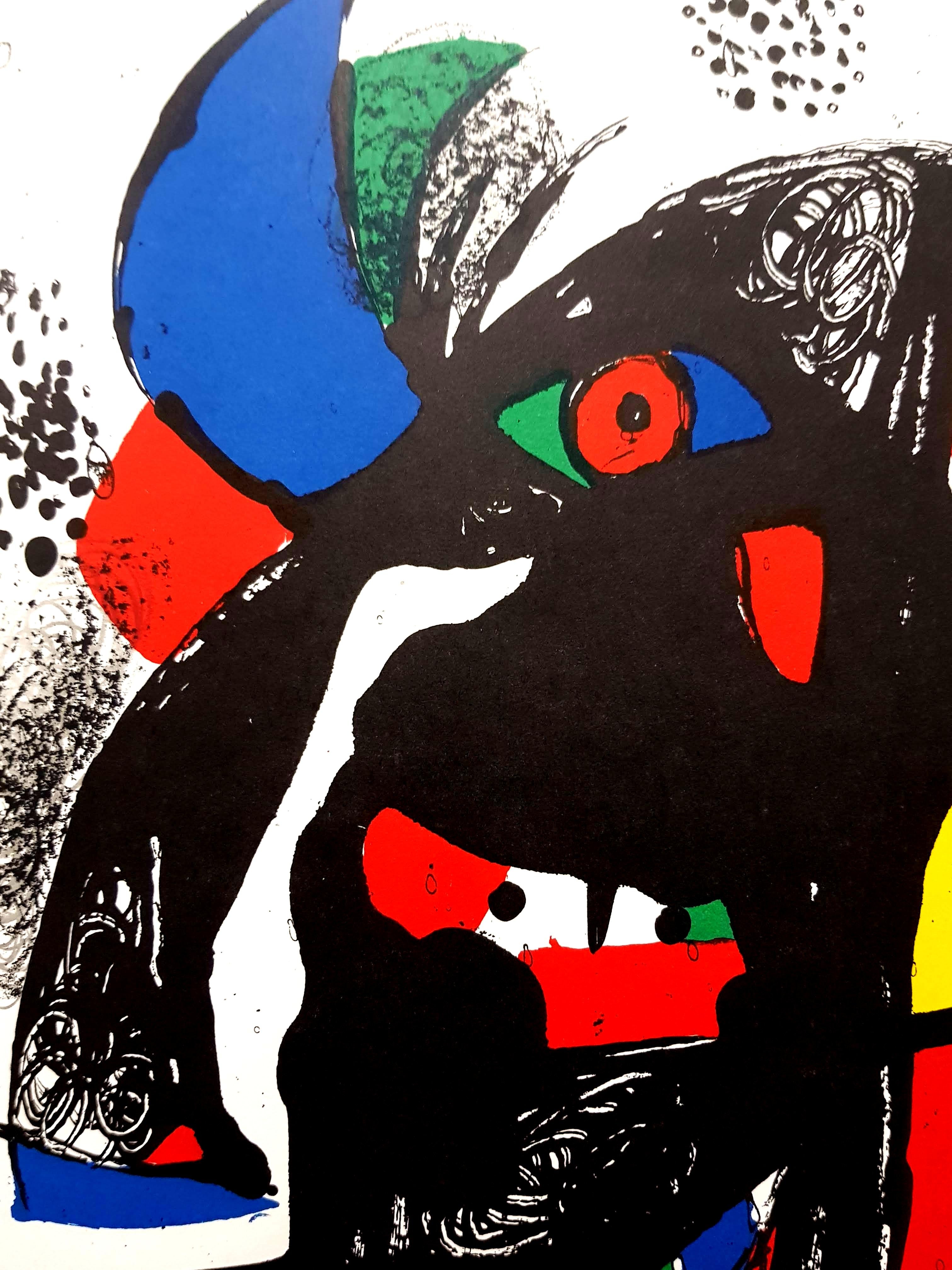Joan Miro – Original abstrakte Lithographie (Abstrakt), Print, von Joan Miró
