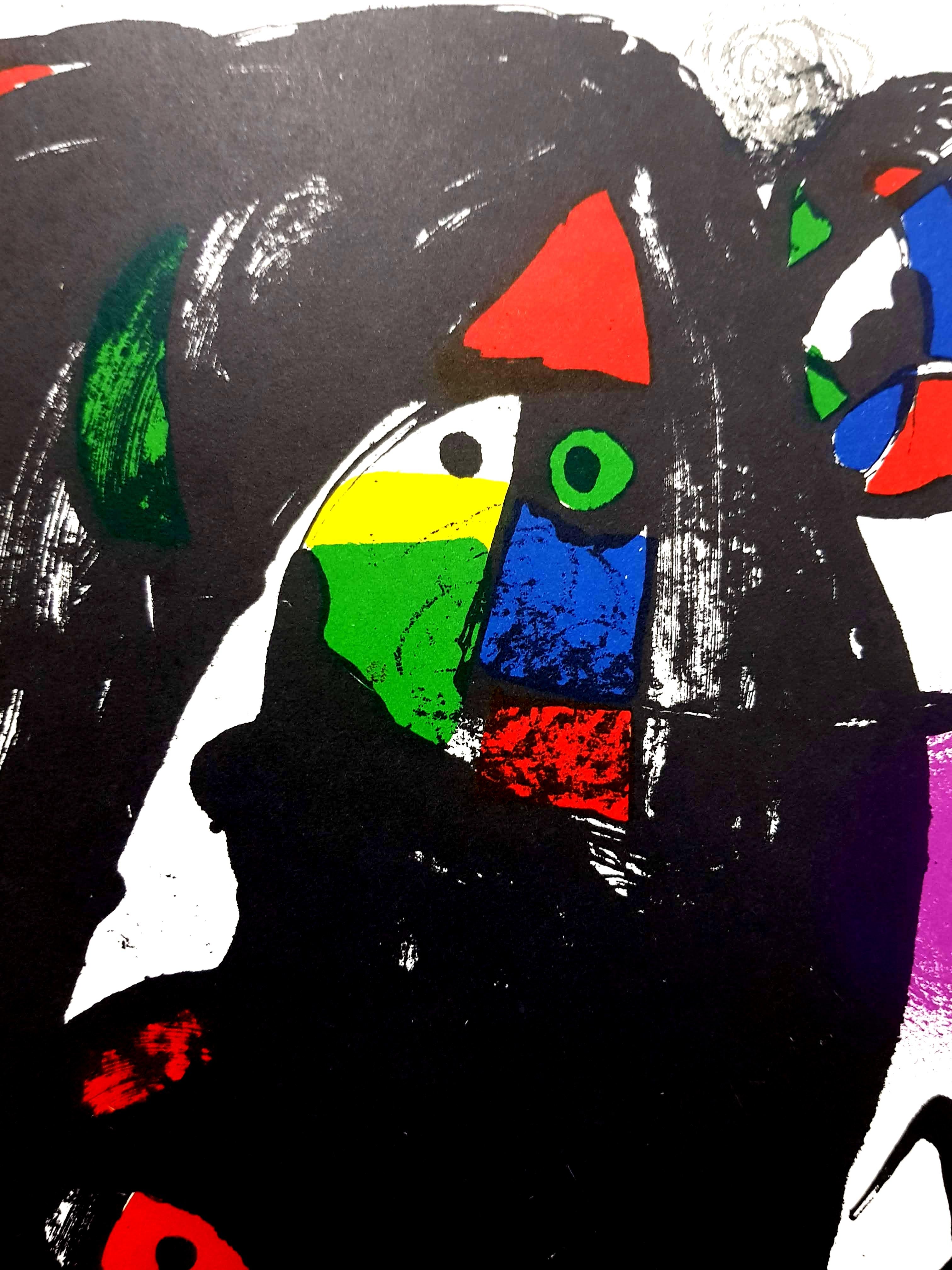 Joan Miro - Original Abstract Lithograph - Black Still-Life Print by Joan Miró