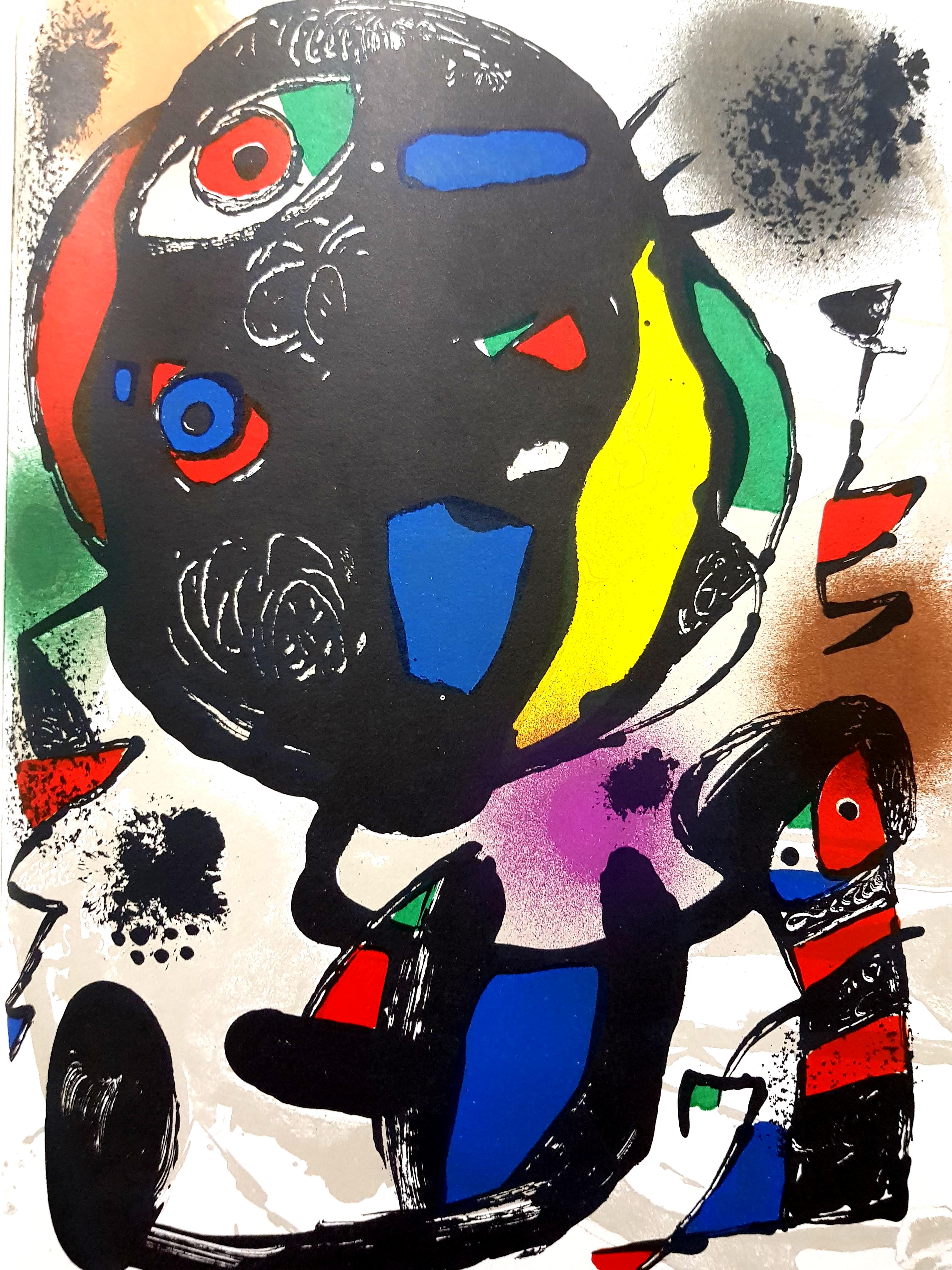Joan Miro - Litografia astratta originale - Print Astratto di Joan Miró