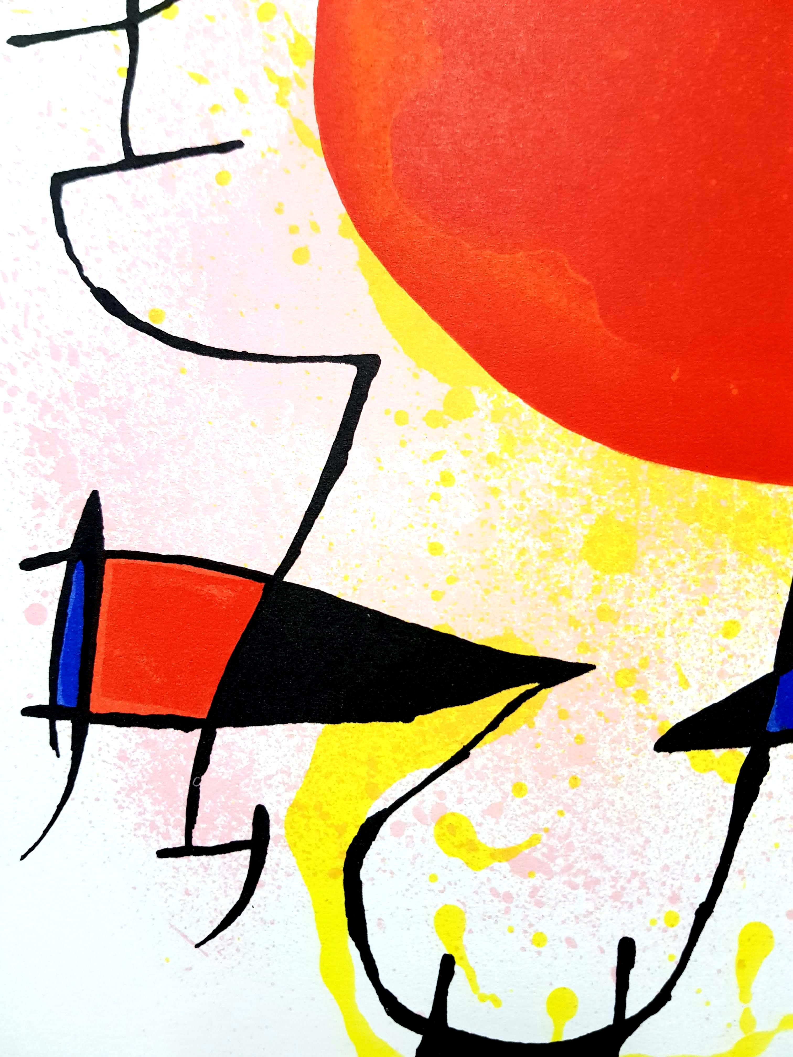 Joan Miro - Original Abstract Lithograph (Abstrakt), Print, von Joan Miró