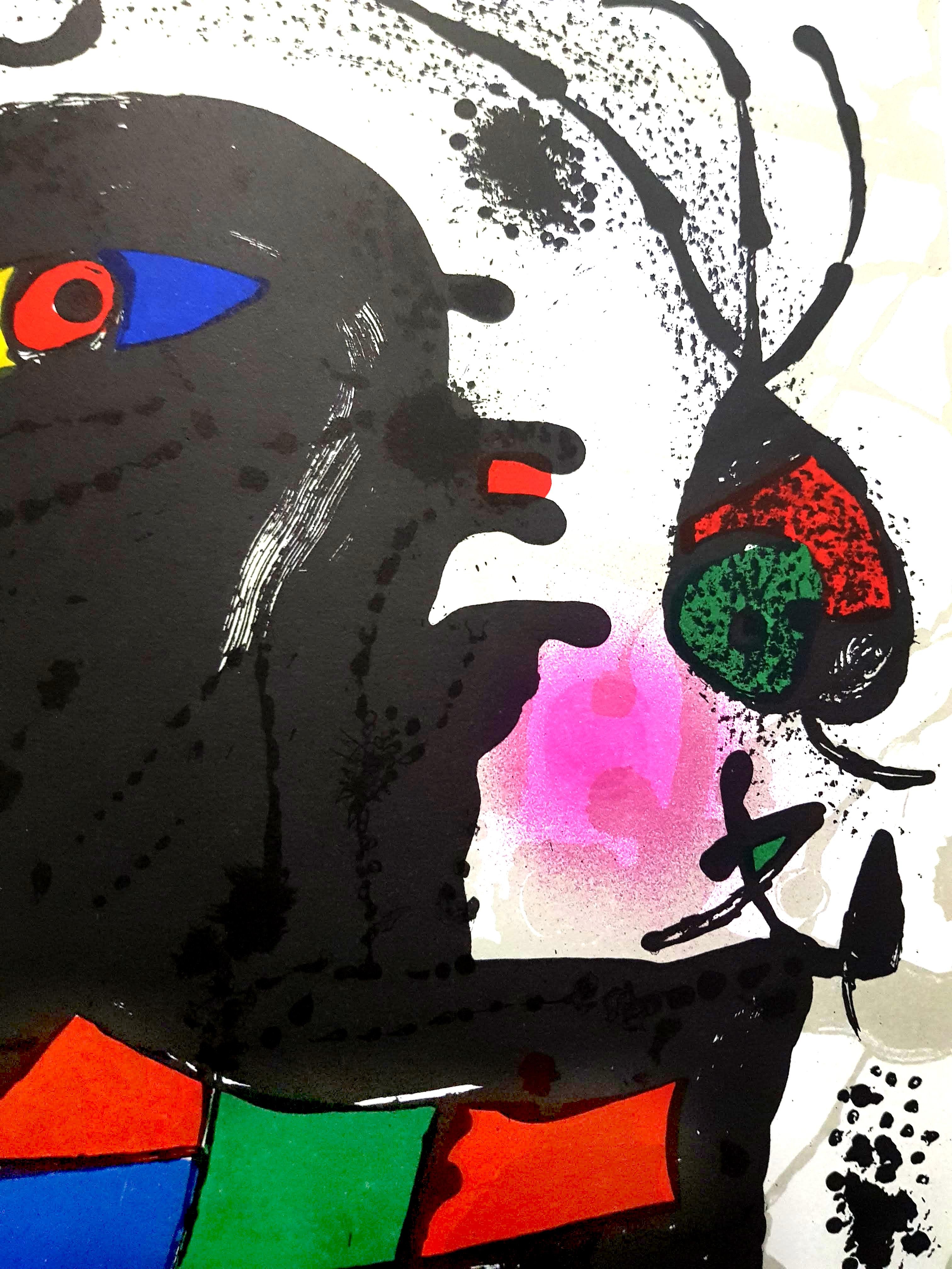 Joan Miro - Litografia astratta originale - Print Astratto di Joan Miró