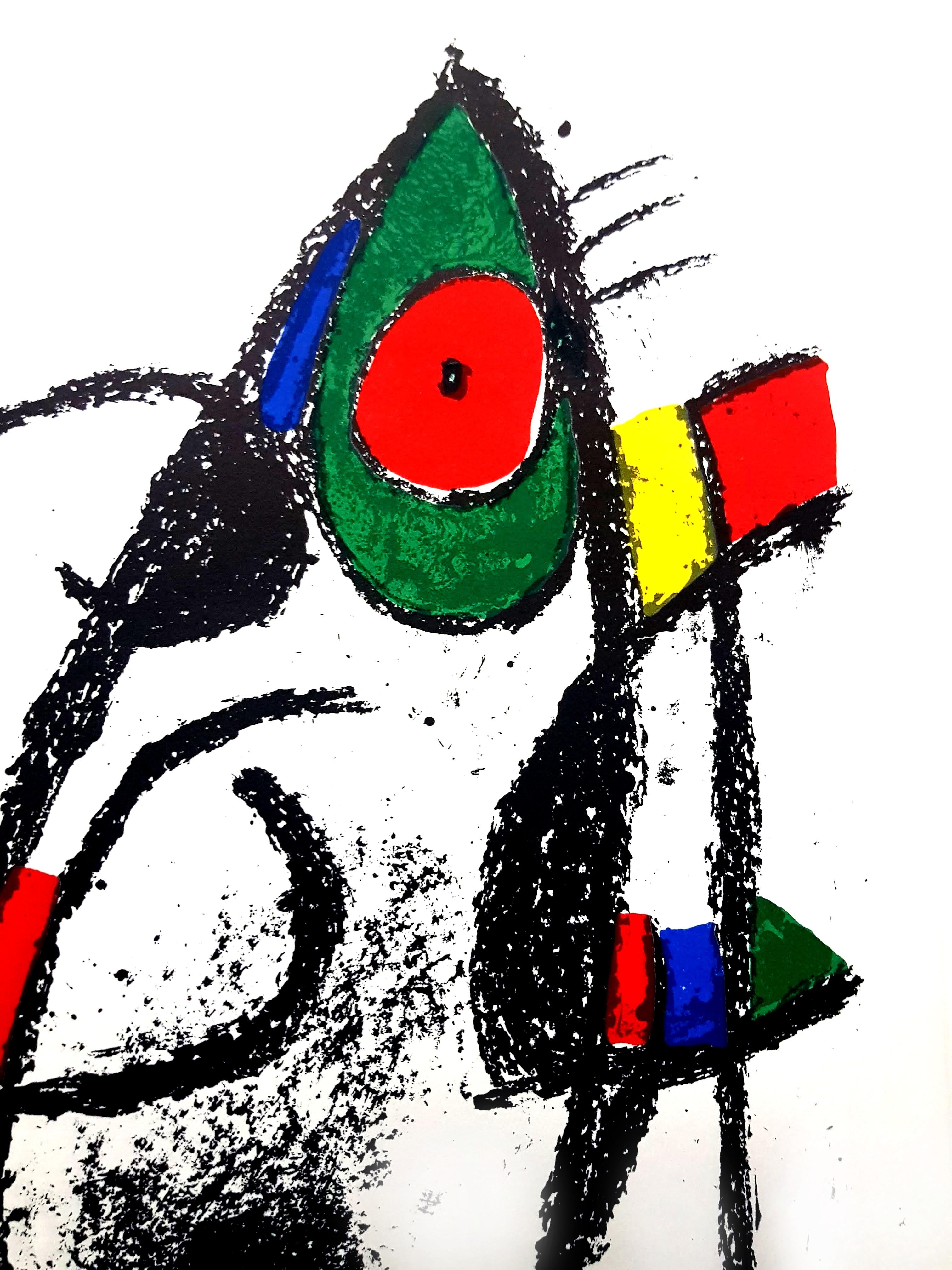 Joan Miro - Original Abstract Lithograph - Black Abstract Print by Joan Miró