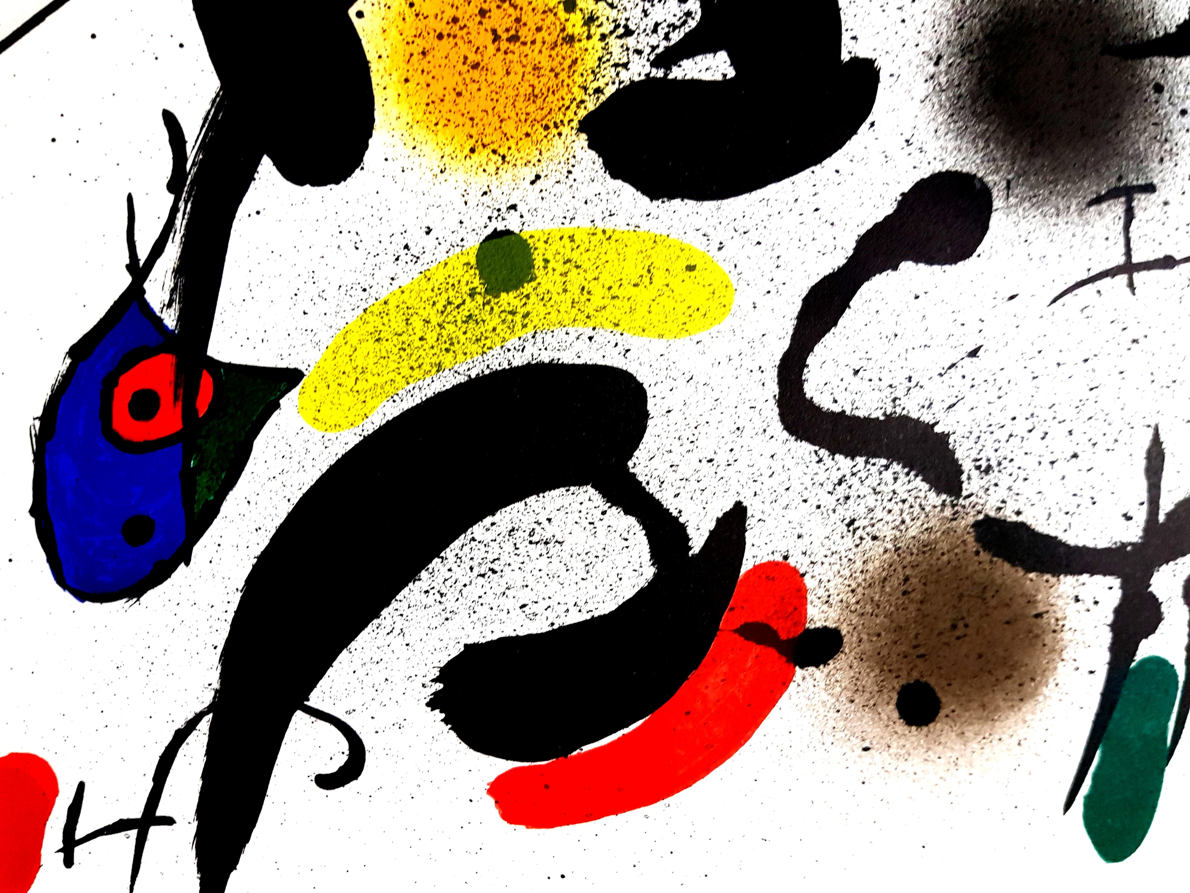 Joan Miro – Original abstrakte Lithographie (Abstrakt), Print, von Joan Miró