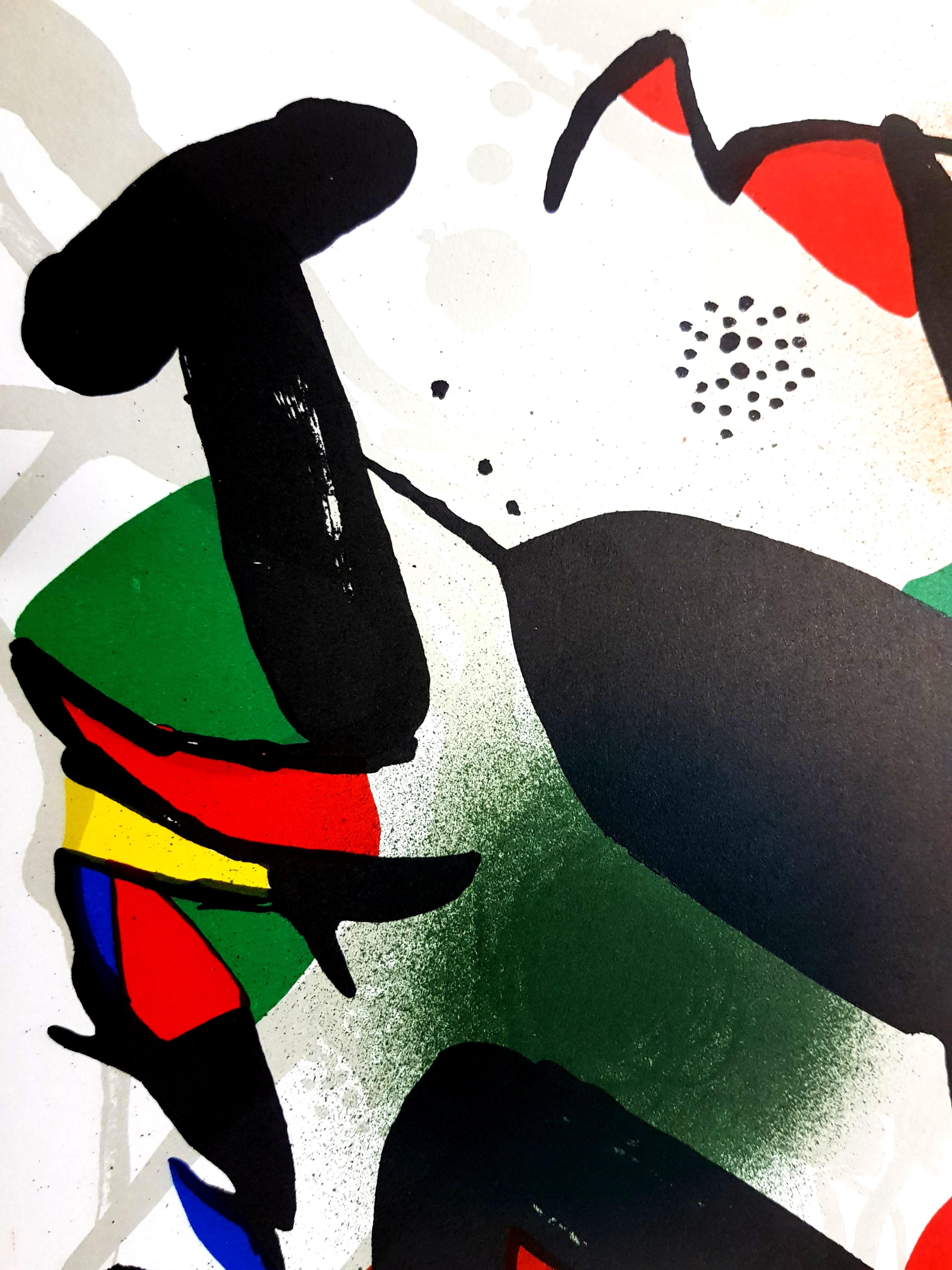 Joan Miro - Original Abstract Lithograph - Black Abstract Print by Joan Miró