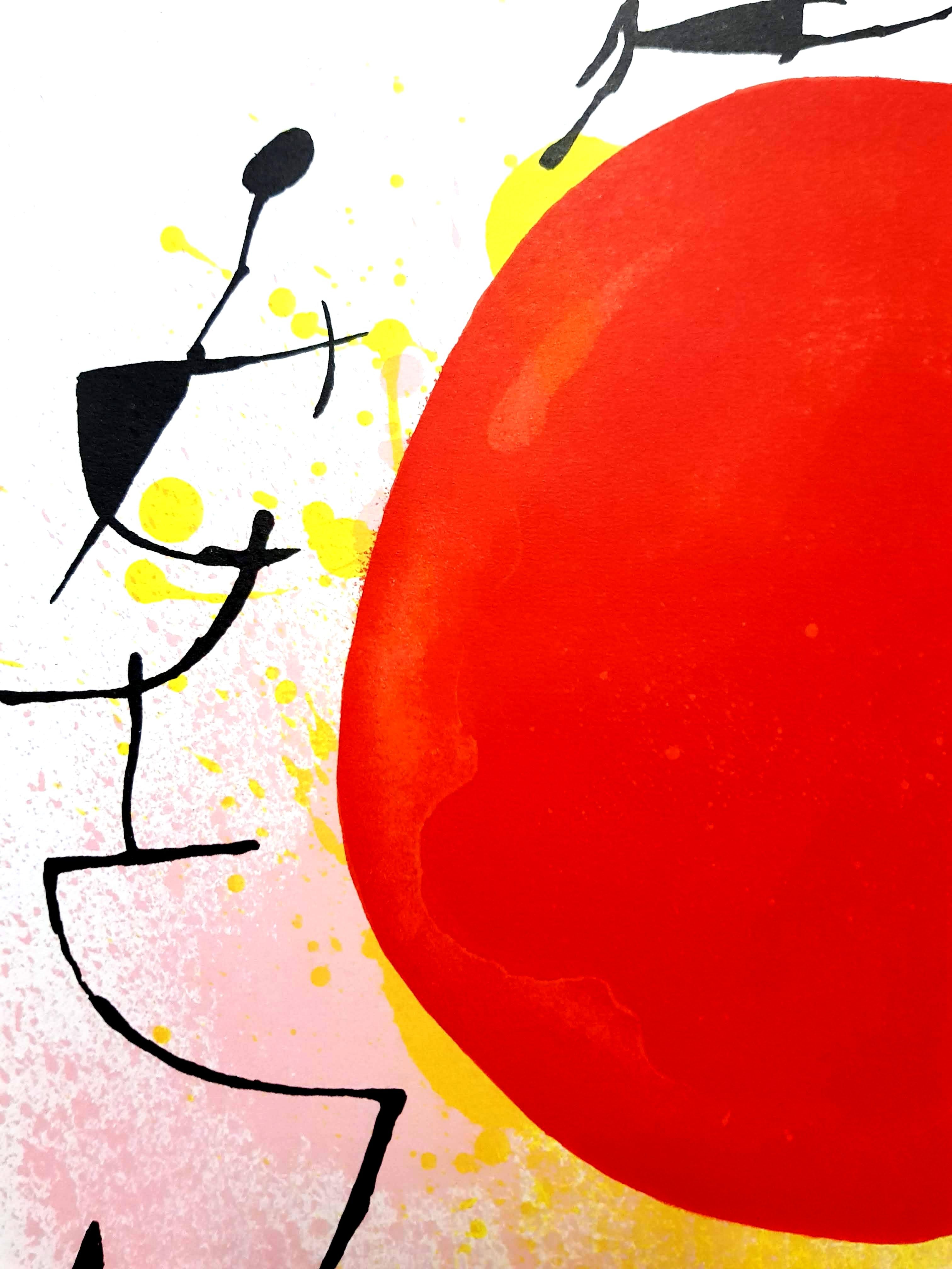 Joan Miro - Abstract Lithograph - Orange Still-Life Print by Joan Miró