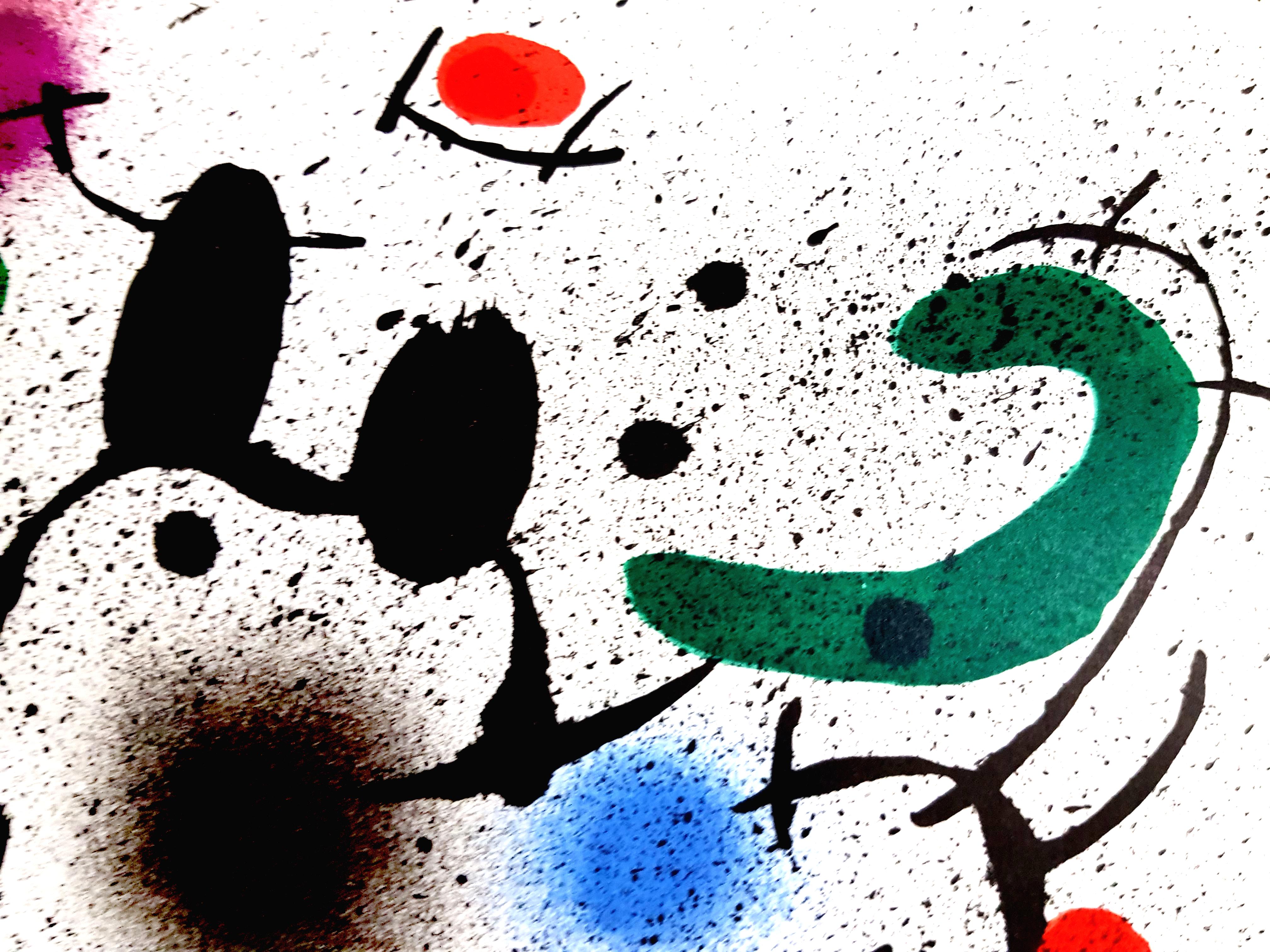 Joan Miro Miro Original Abstrakte Lithographie
Künstler: Joan Miro
Medium: Original-Lithographie auf Rives-Vellum
Mappe: Miro Lithographe
Jahr: 1972
Auflage: 5000
Bildgröße: 10