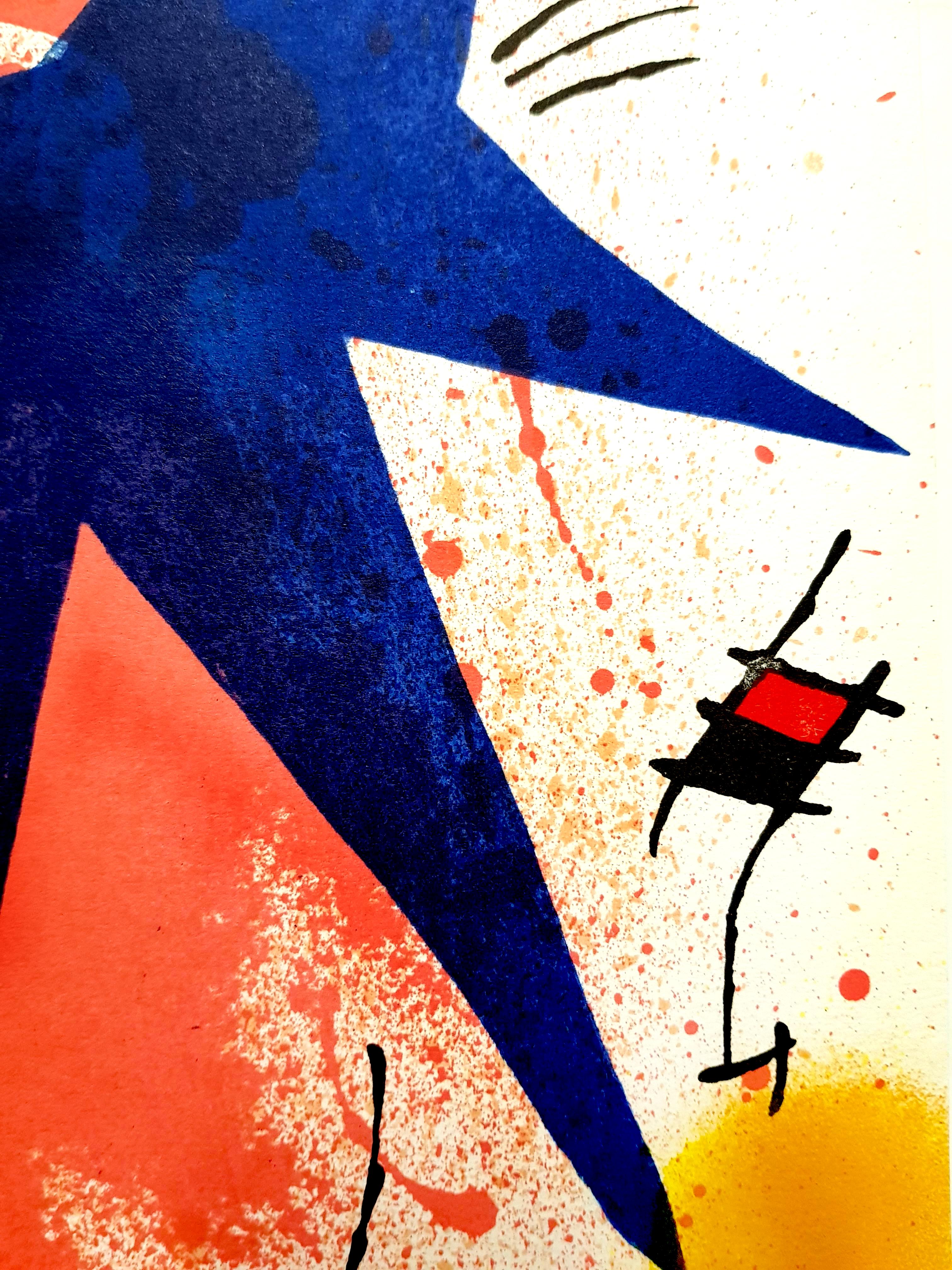 Joan Miro - Lithographie abstraite originale en vente 1