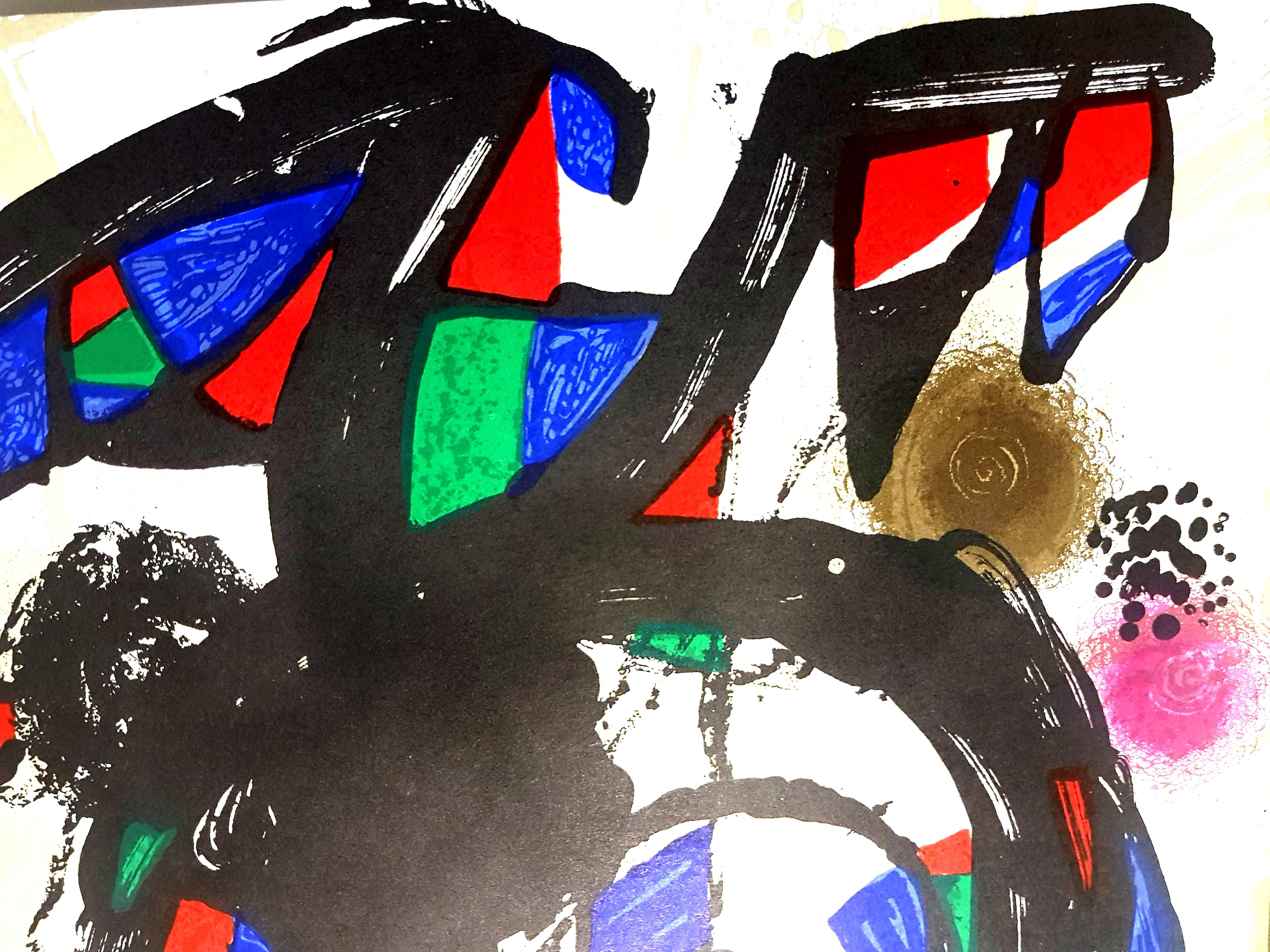 Joan Miro - Lithographie abstraite originale en vente 1