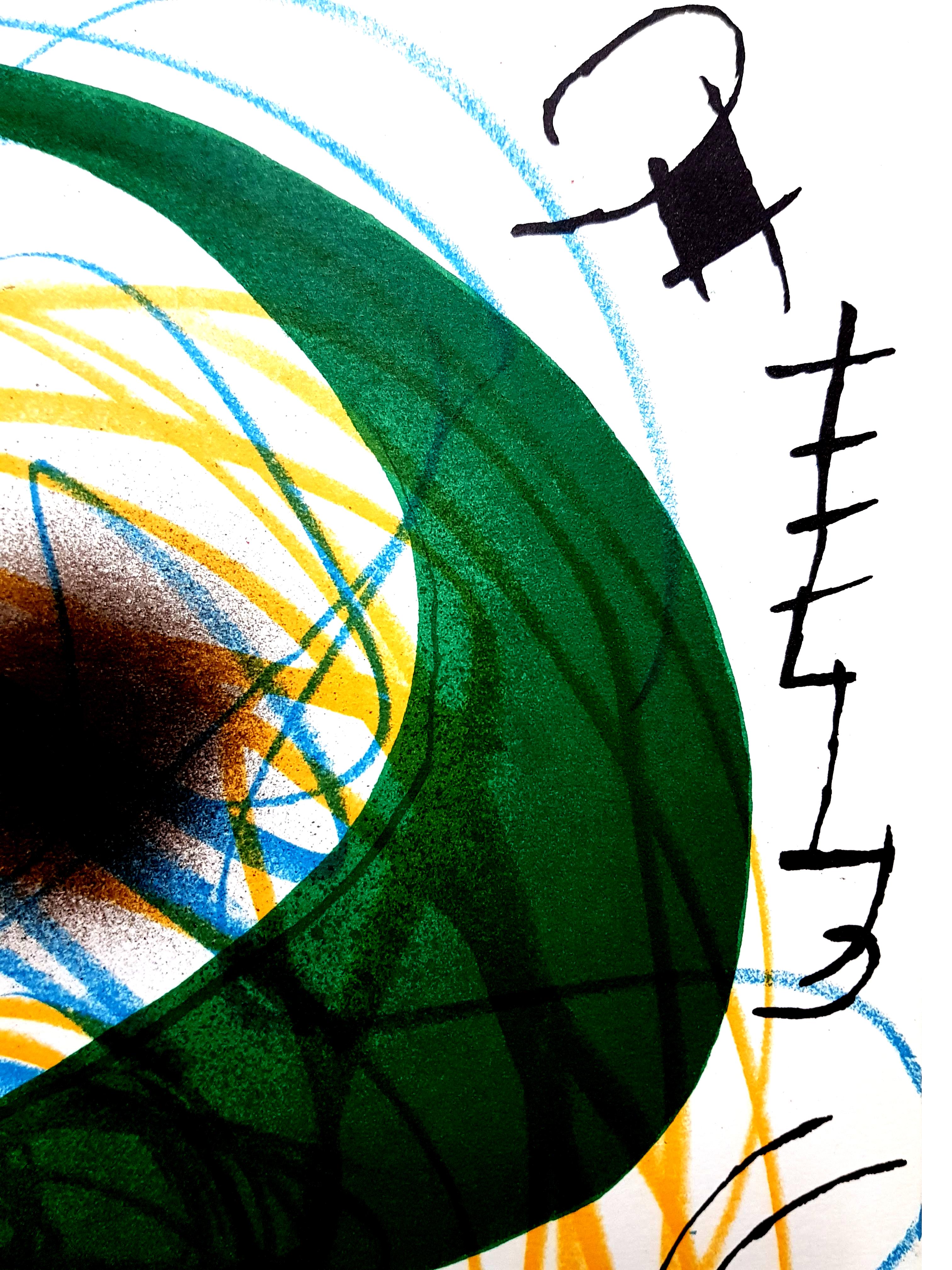 Joan Miro Lithographie abstraite originale de Miro
Artiste : Joan Miro
Support : Lithographie originale sur Vellum de Rives
Portefeuille : Miro Lithographe V.
Année : 1972
Edition : 5000
Taille de l'image : 10