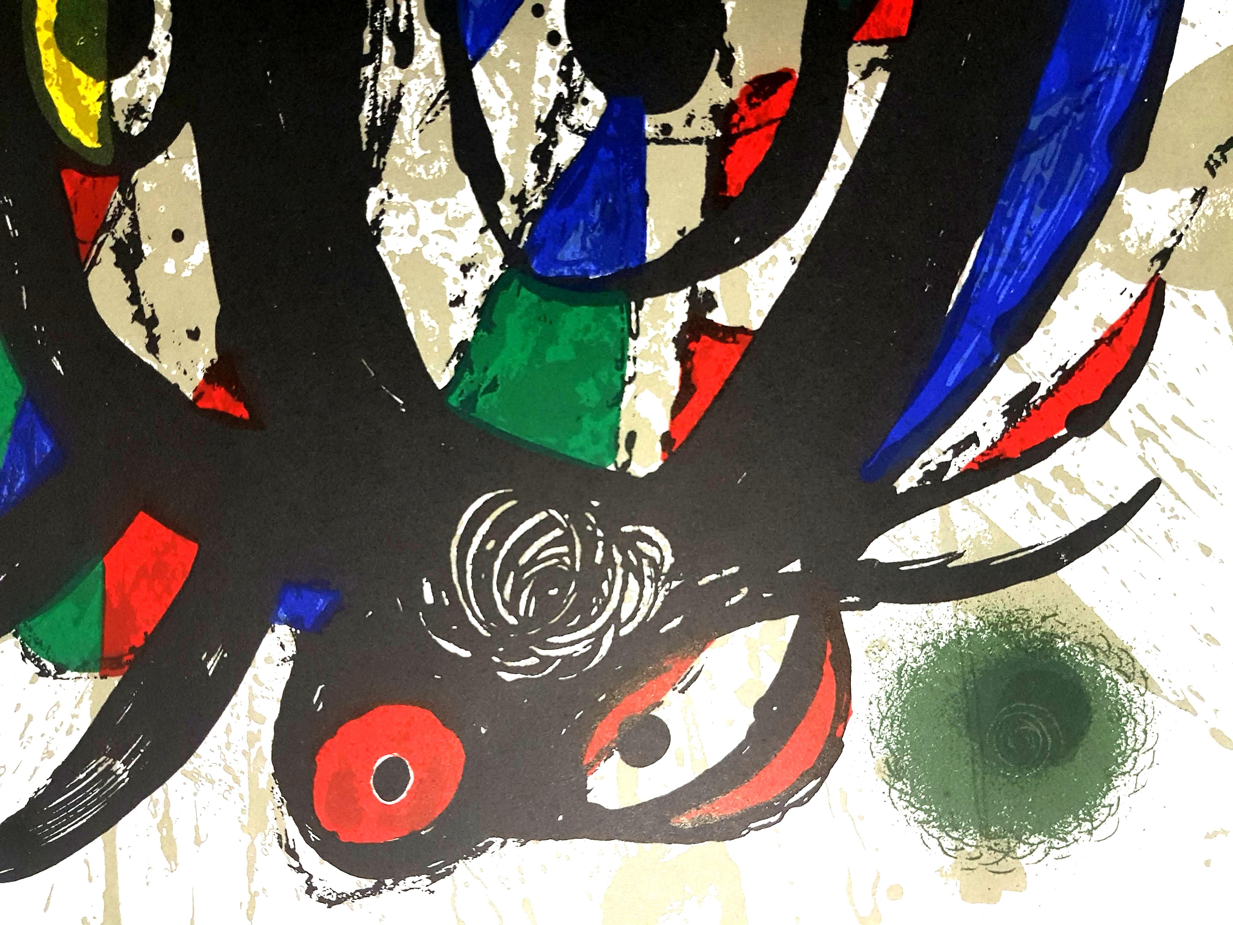 Joan Miro - Lithographie abstraite originale en vente 2