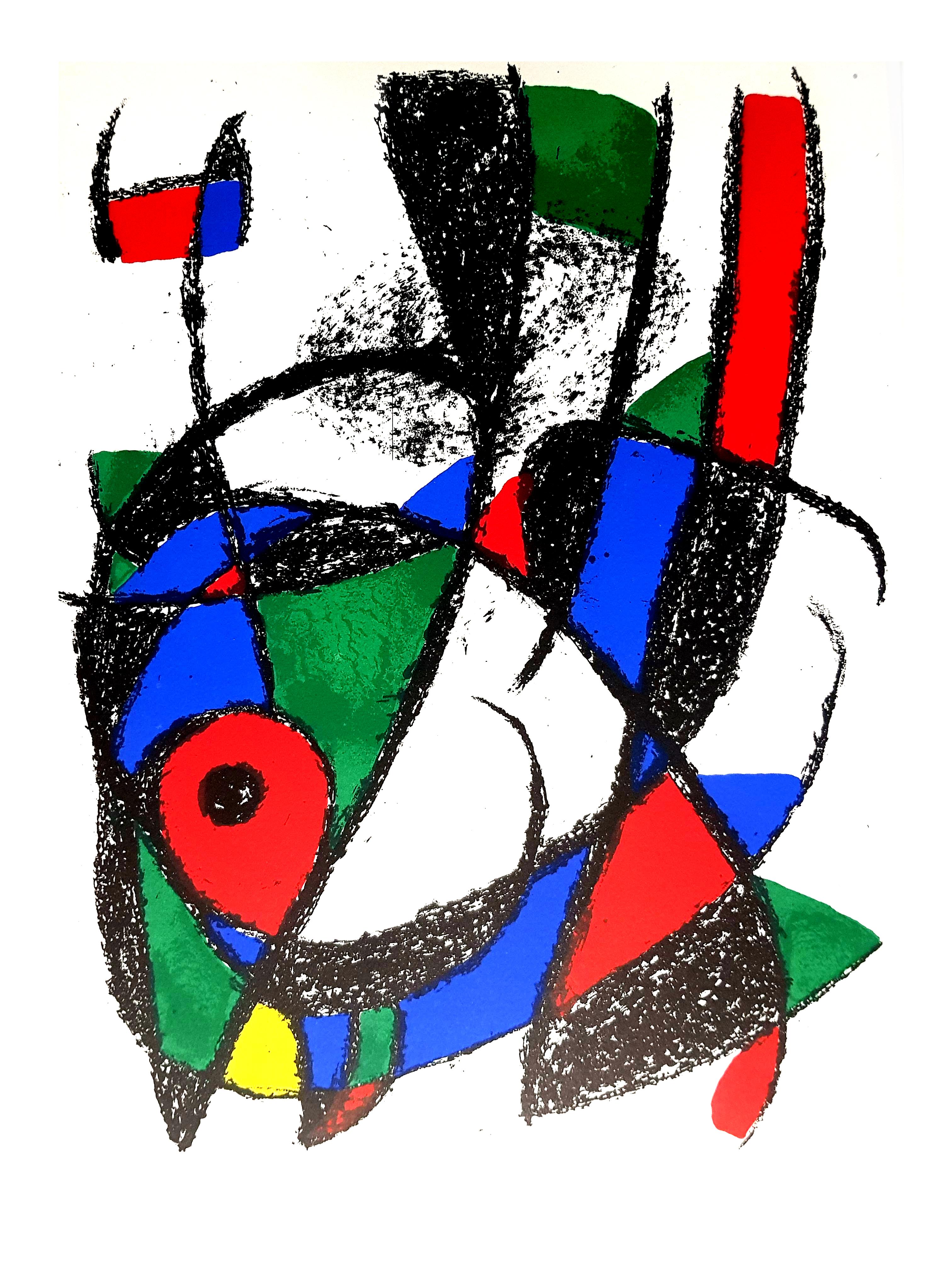Joan Miro Miro Original Abstract Lithograph
Artist: Joan Miro
Medium: Original lithograph on Rives vellum
Portfolio: Miro Lithographe II
Year: 1975
Edition: 5,000
Image Size: 10