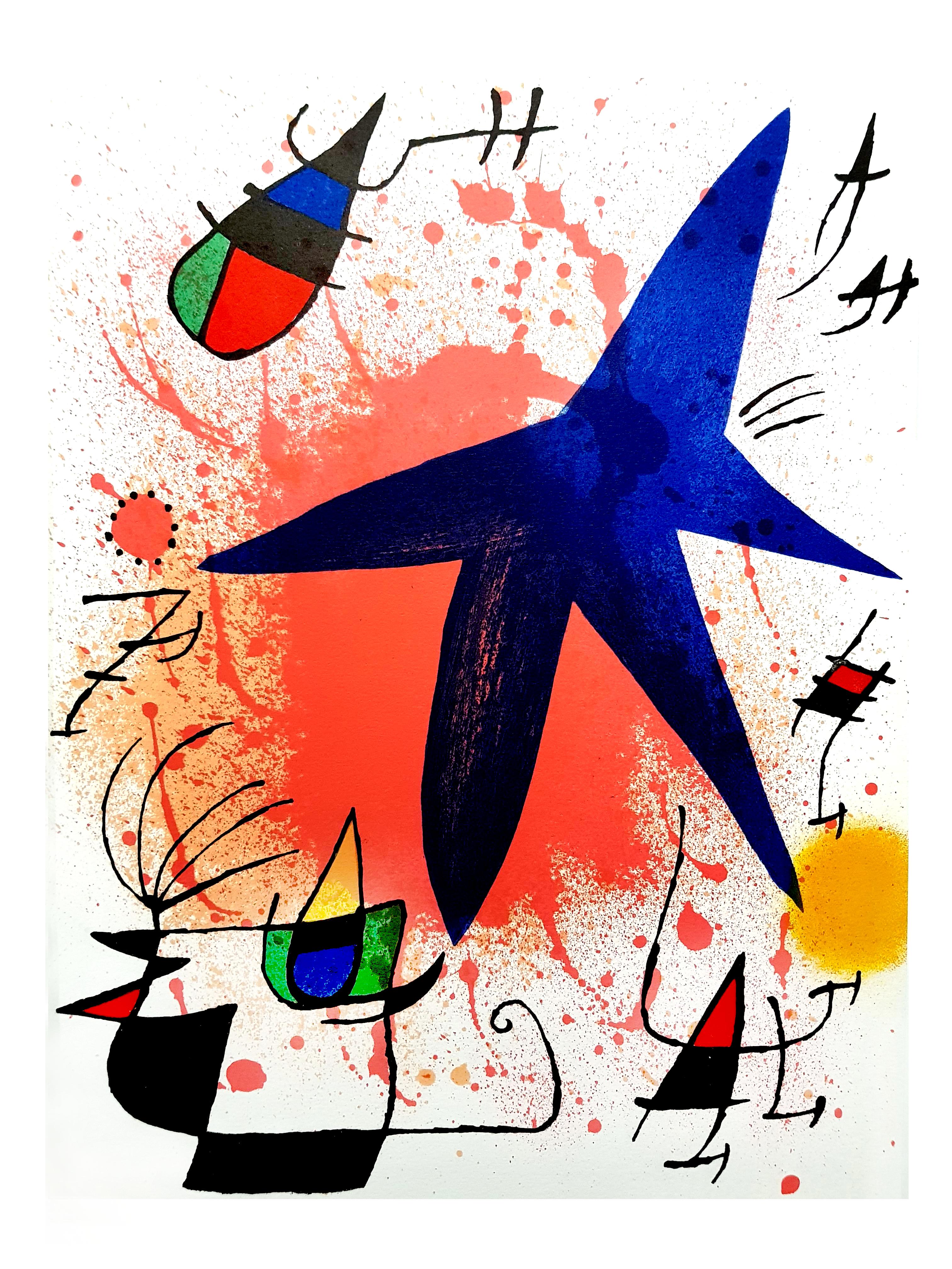 Joan Miro - Lithographie abstraite originale en vente 4