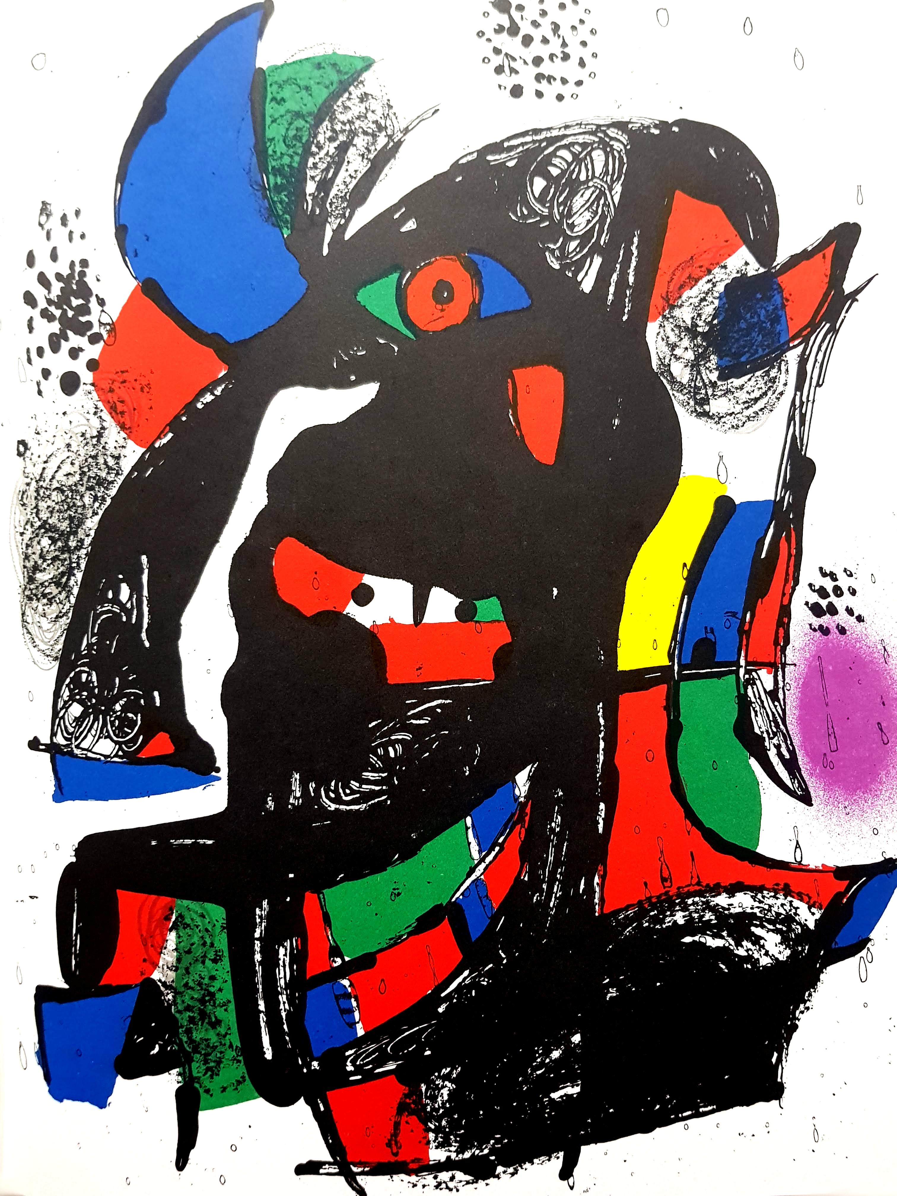 Joan Miró Still-Life Print – Joan Miro – Original abstrakte Lithographie