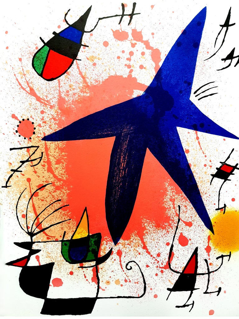 Joan Miró - Joan Miro - Original Abstract Lithograph For Sale at 1stDibs