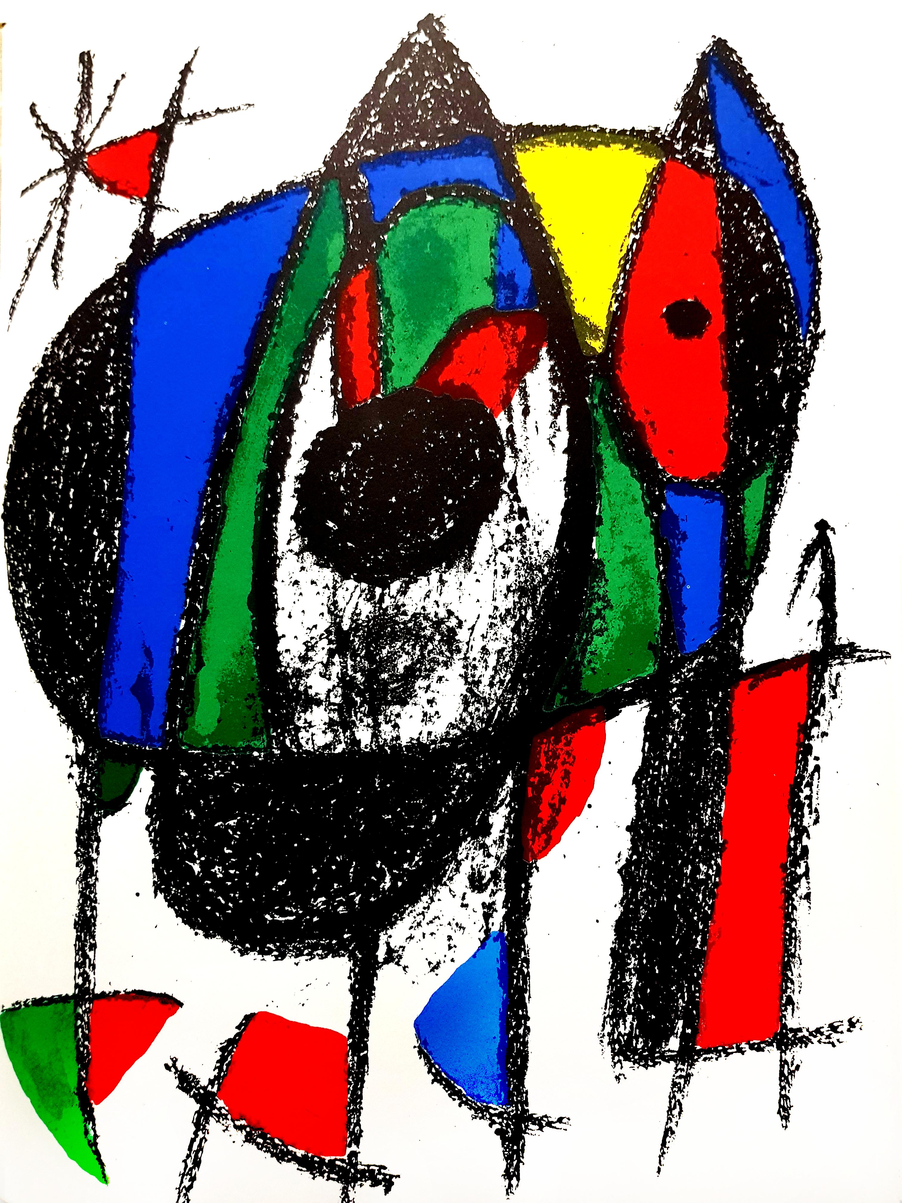 Joan Miró Abstract Print – Joan Miro – Original abstrakte Lithographie