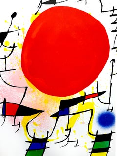 Vintage Joan Miro - Abstract Lithograph