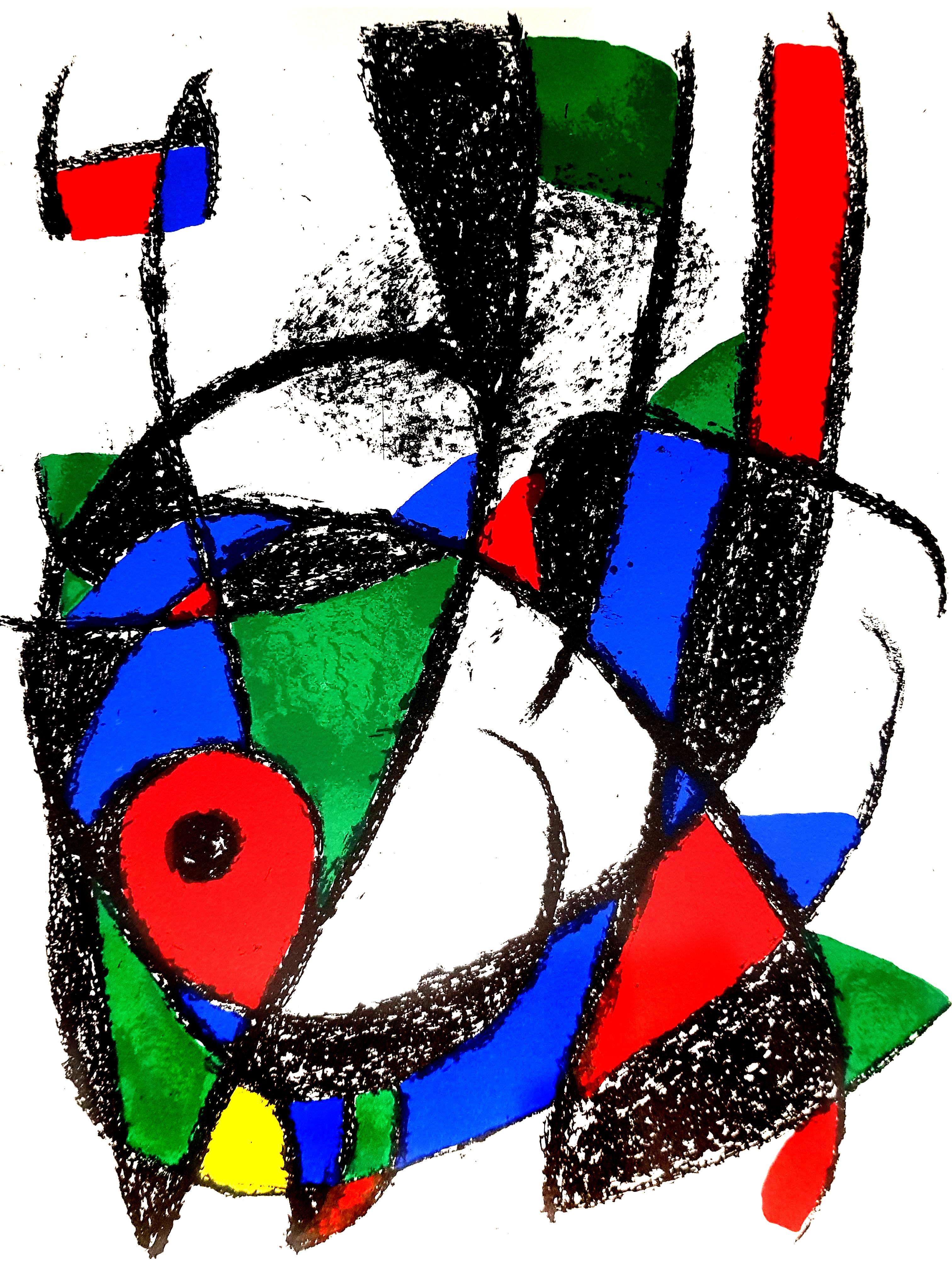Joan Miró Still-Life Print – Joan Miro – Original abstrakte Lithographie