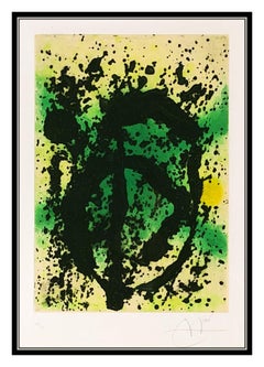Joan Miro Original Aquatint Carborundum Regne Vegetal Hand Signed Abstract Art