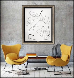 Joan Miro Original Aquatint Etching Espriu Hand Signed Large Modern Abstract Art