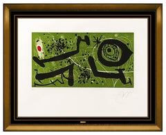 Joan Miro Original Color Etching Aquatint Hand Signed Pablo Picasso Els Reventos