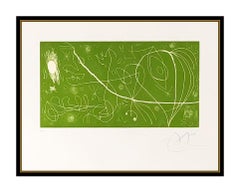 Joan Miro Original Color Etching Hand Signed Modern Abstract Picasso Reventos