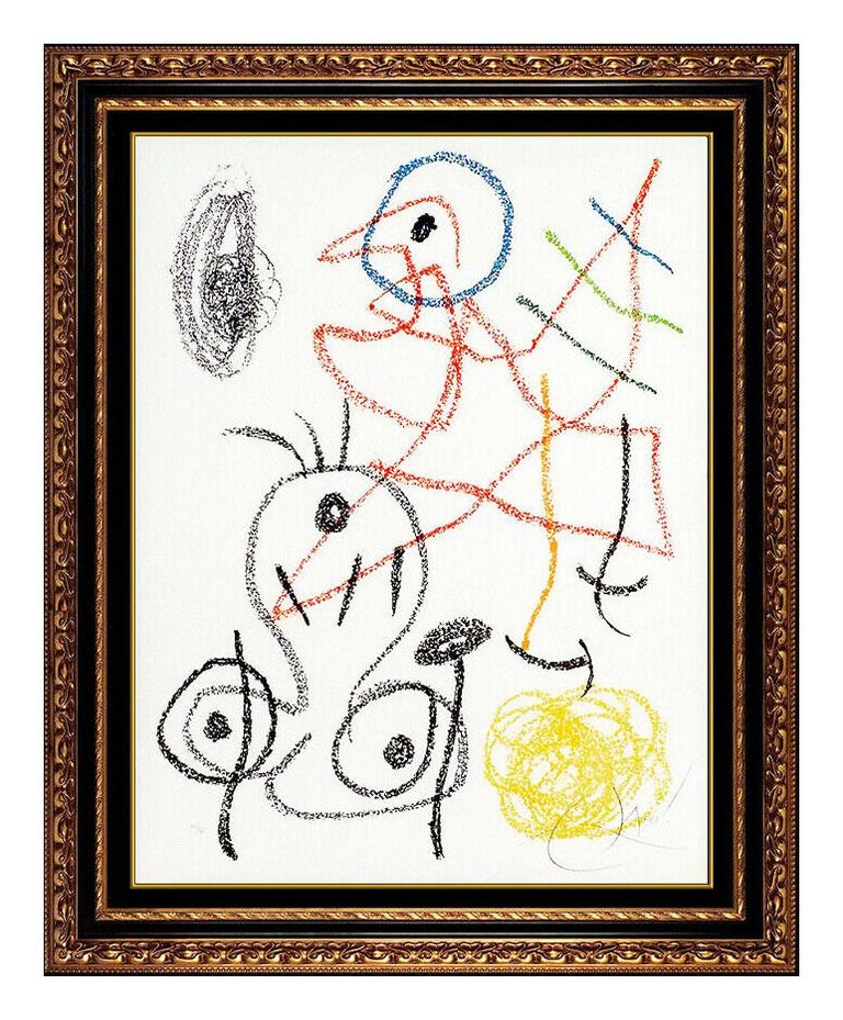 Joan Miró Abstract Print - Joan Miro Original Color Lithograph Album 21 Hand Signed Abstract Modern Artwork