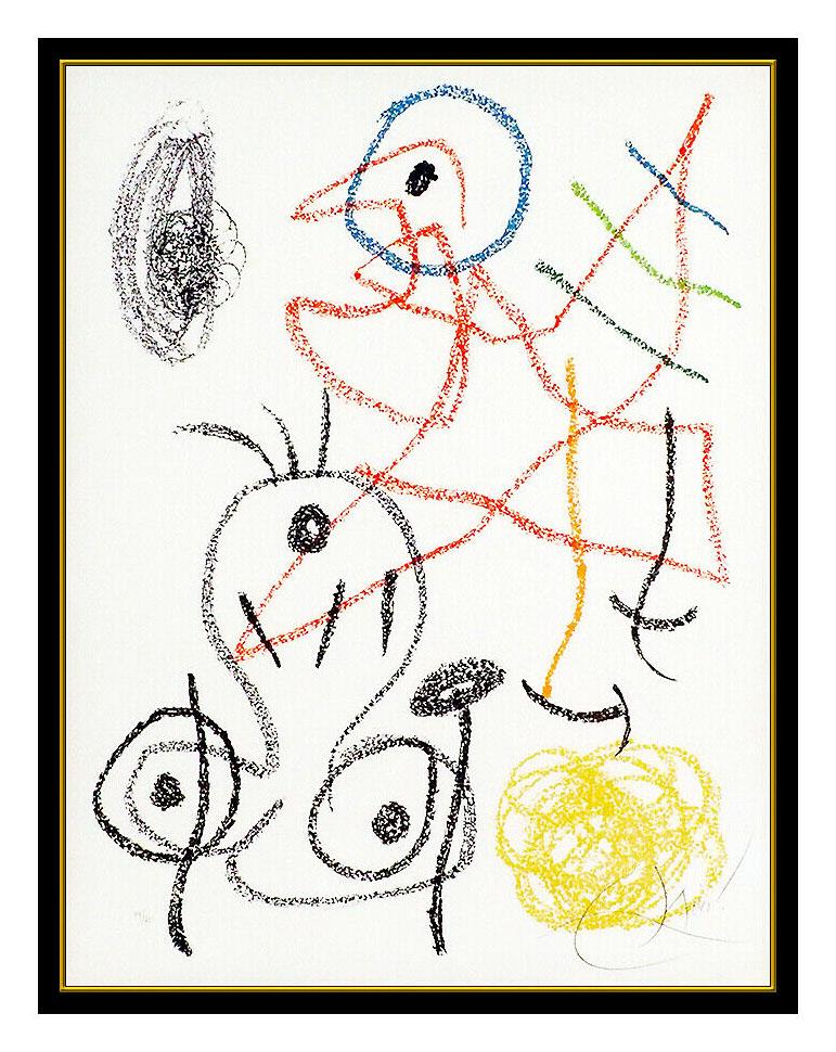 Joan Miro Original Color Lithograph Album 21 Hand Signed Abstract Modern Artwork - Print by Joan Miró