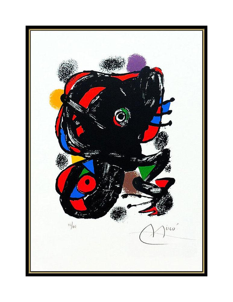 Joan Miro Original Color Lithograph Hand Signed XXe Siecle Modern Abstract Art - Print by Joan Miró