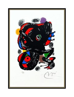 Joan Miro Original Color Lithograph Hand Signed XXe Siecle Modern Abstract Art